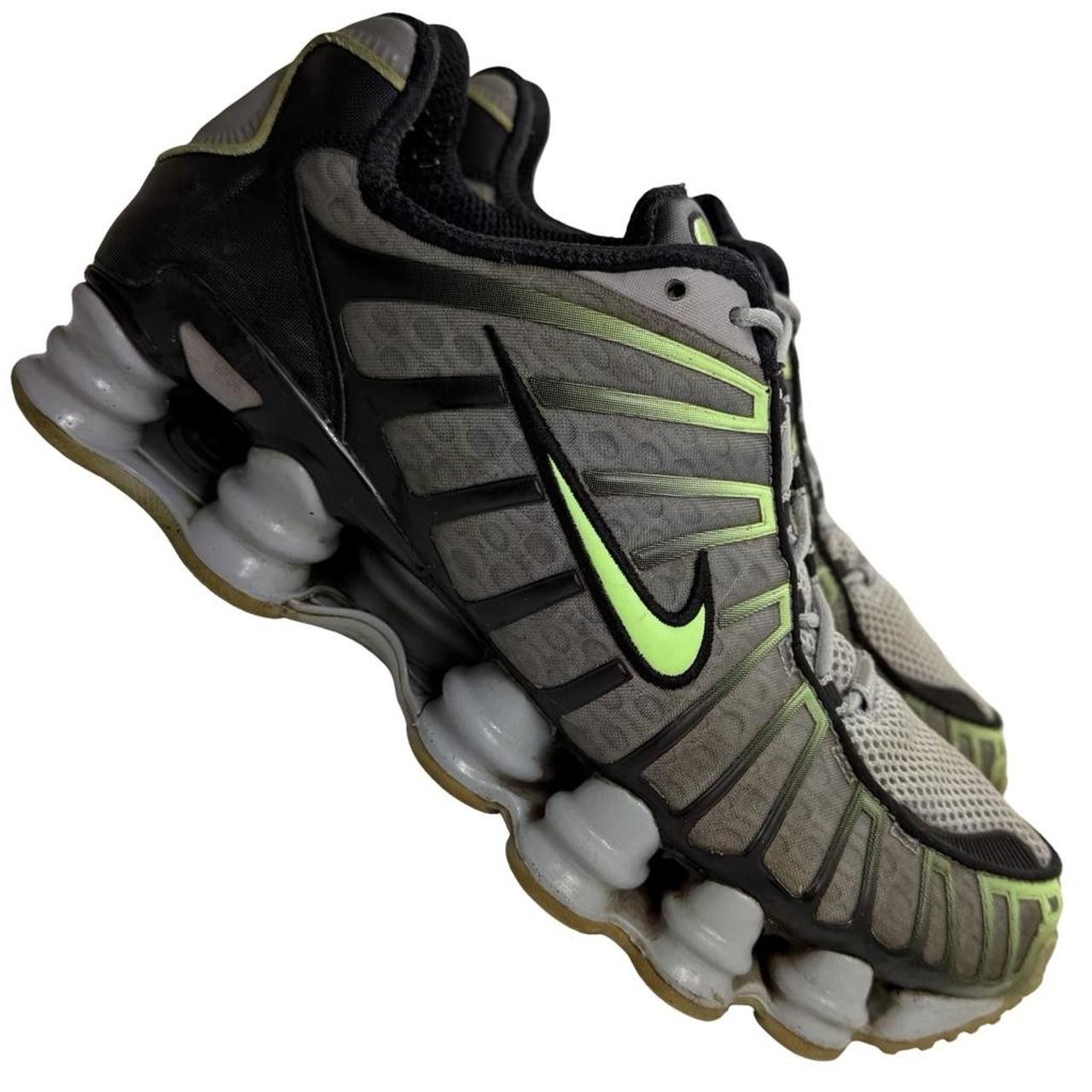 Nike Nike Shox TL Wolf Grey Lime Blast Neon Green - Size US 8 Size US 8 / EU 41 - 1 Thumbnail