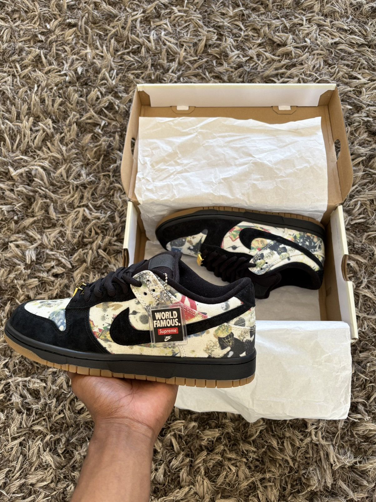 Nike × Supreme Nike SB Dunk Supreme Rammellzee Size US 6 / EU 39 - 1 Thumbnail