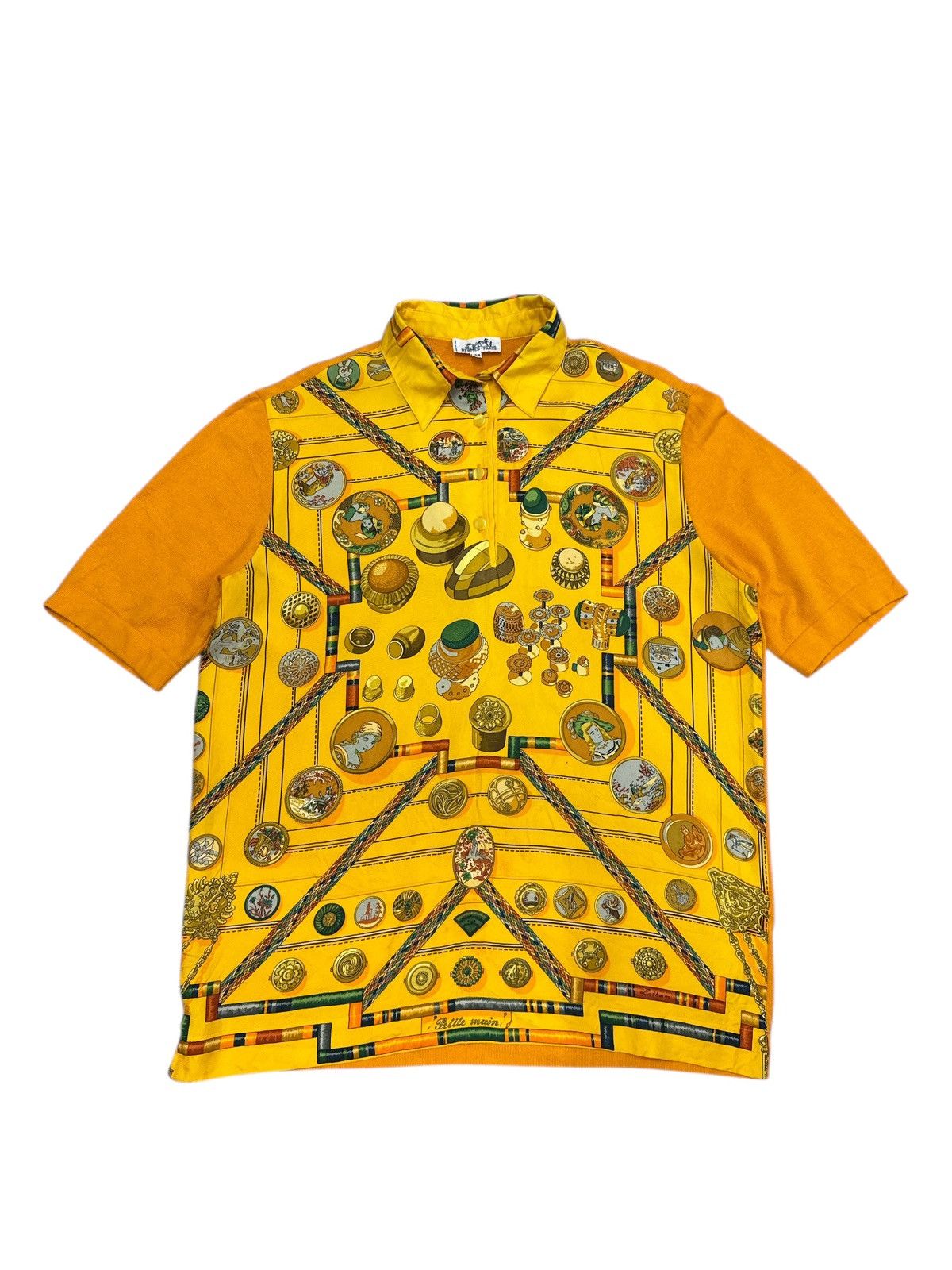 Hermes VINTAGE HERMES PETITE MAIN BY LATHAM SILK POLO SHIRT Size US M / EU 48-50 / 2 - 1 Thumbnail