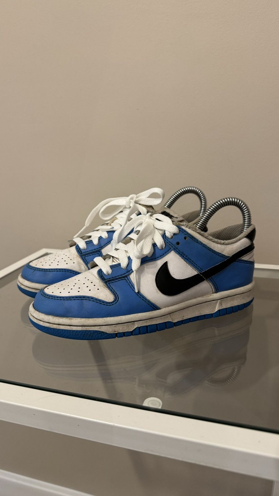 Nike Nike Dunk low sneakers blue white womens Size US 5.5 / IT 35.5 - 3 Thumbnail
