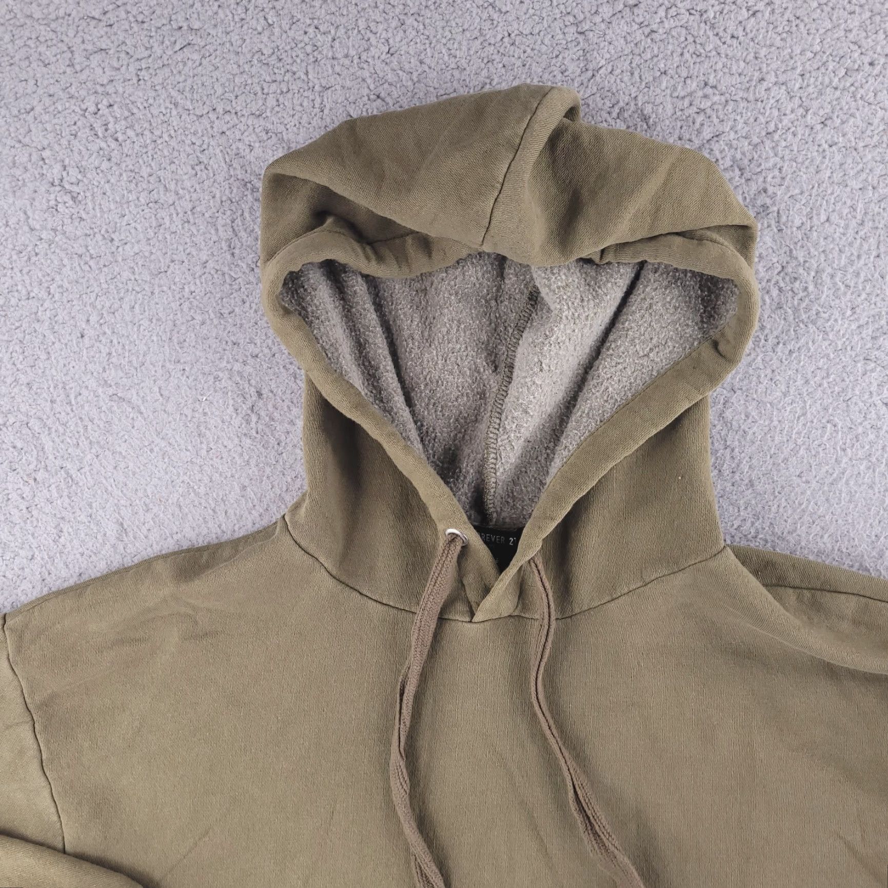 Forever 21 FOREVER 21 Hoodie Men Small Olive Green Baggy Fit Sweatshirt Distressed Size US S / EU 44-46 / 1 - 2 Thumbnail