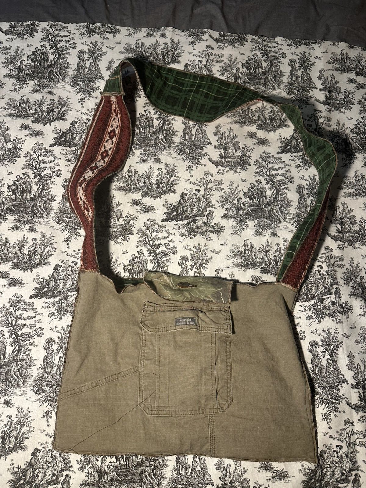 Handmade hand made bag made from familiar materials Size ONE SIZE - 3 Thumbnail