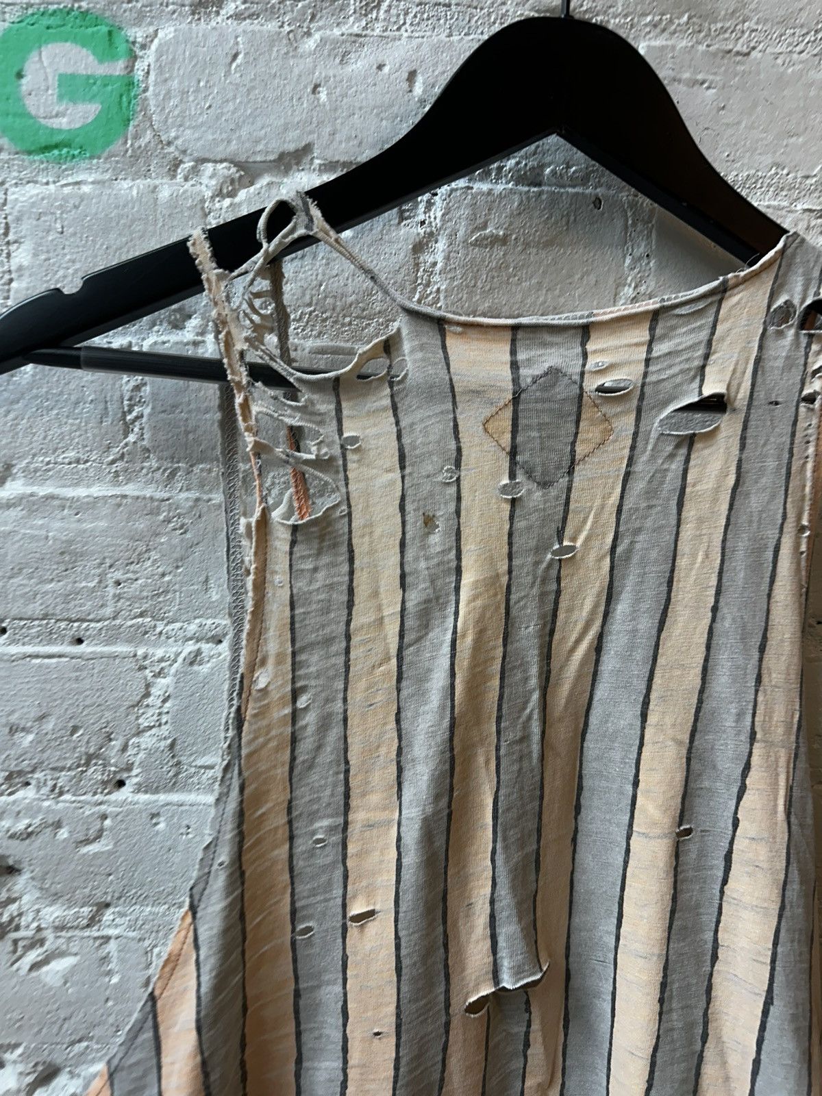 Vintage Vintage THRASHED DESTROYED PAPER THIN Tank Top Shirt M / L Size US M / EU 48-50 / 2 - 8 Thumbnail