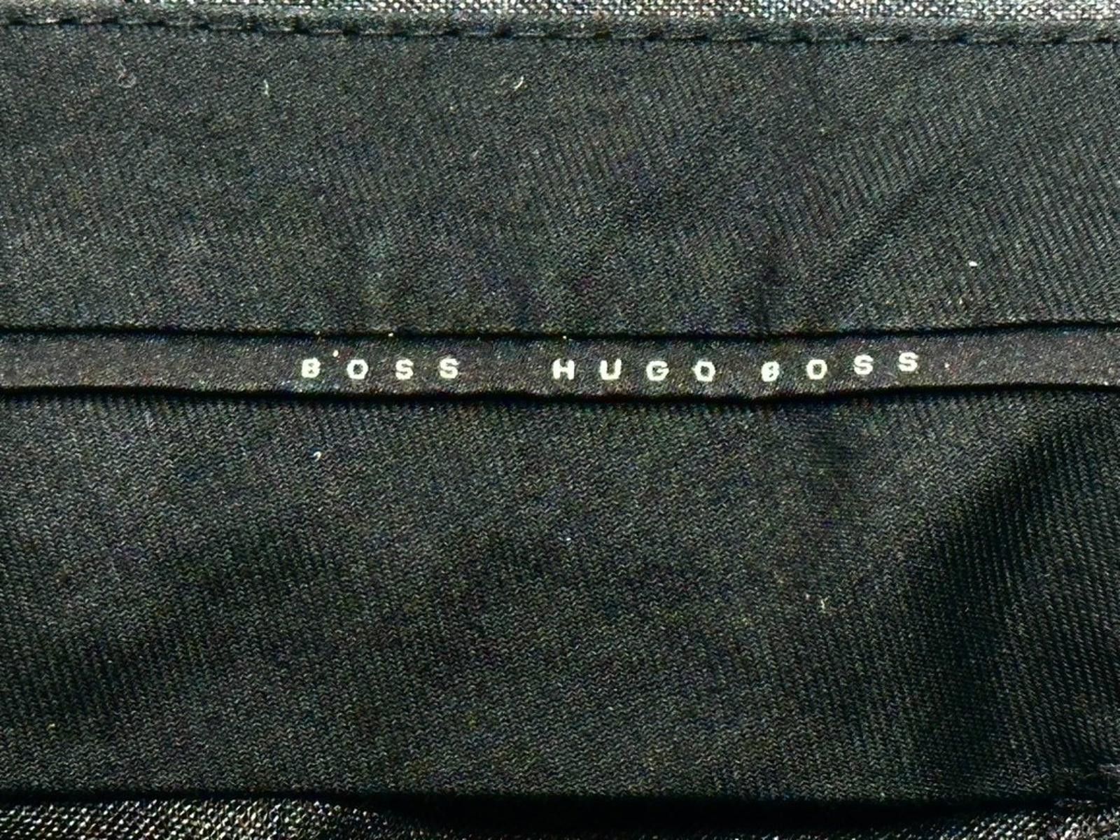Hugo Boss Hugo Boss Flat Front Dress Pants Gray Mens 42/30 Size US 42 / EU 58 - 3 Thumbnail