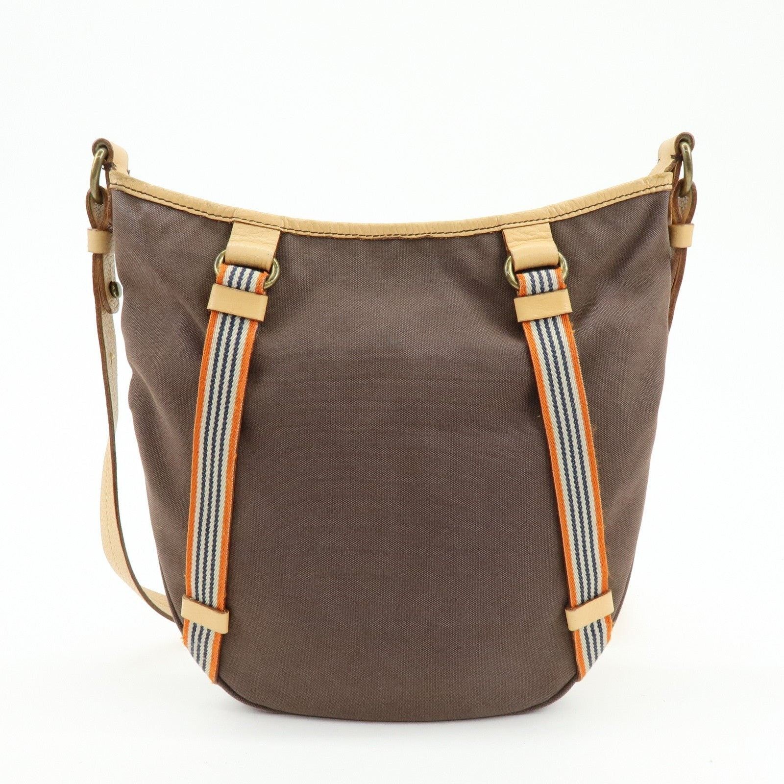 Burberry Burberry Blue Label Canvas Shoulder Bag Brown Size ONE SIZE - 2 Thumbnail