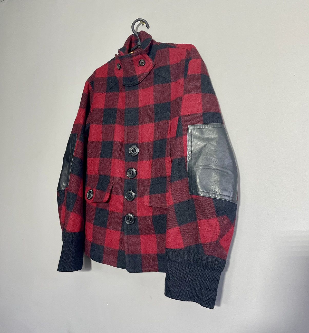 Dsquared2 DSQUARED2 Blouson RedxBlack(Check Pattern) wool coat jacket Size M / US 6-8 / IT 42-44 - 2 Thumbnail