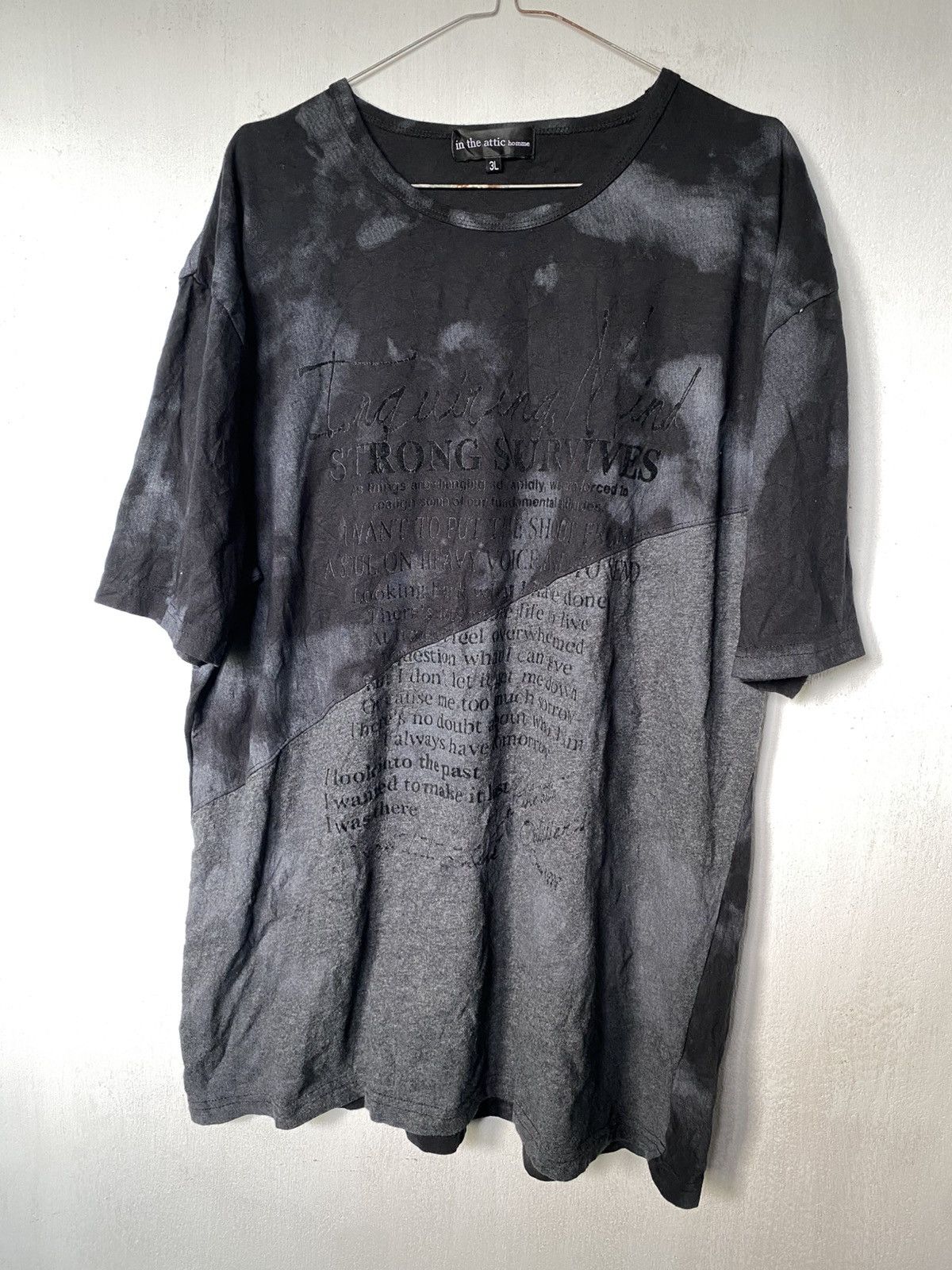 If Six Was Nine × In The Attic × Le Grande Bleu (L.G.B.) In The Attic Poem Smoke Colour Tshirt Size US XL / EU 56 / 4 - 2 Thumbnail