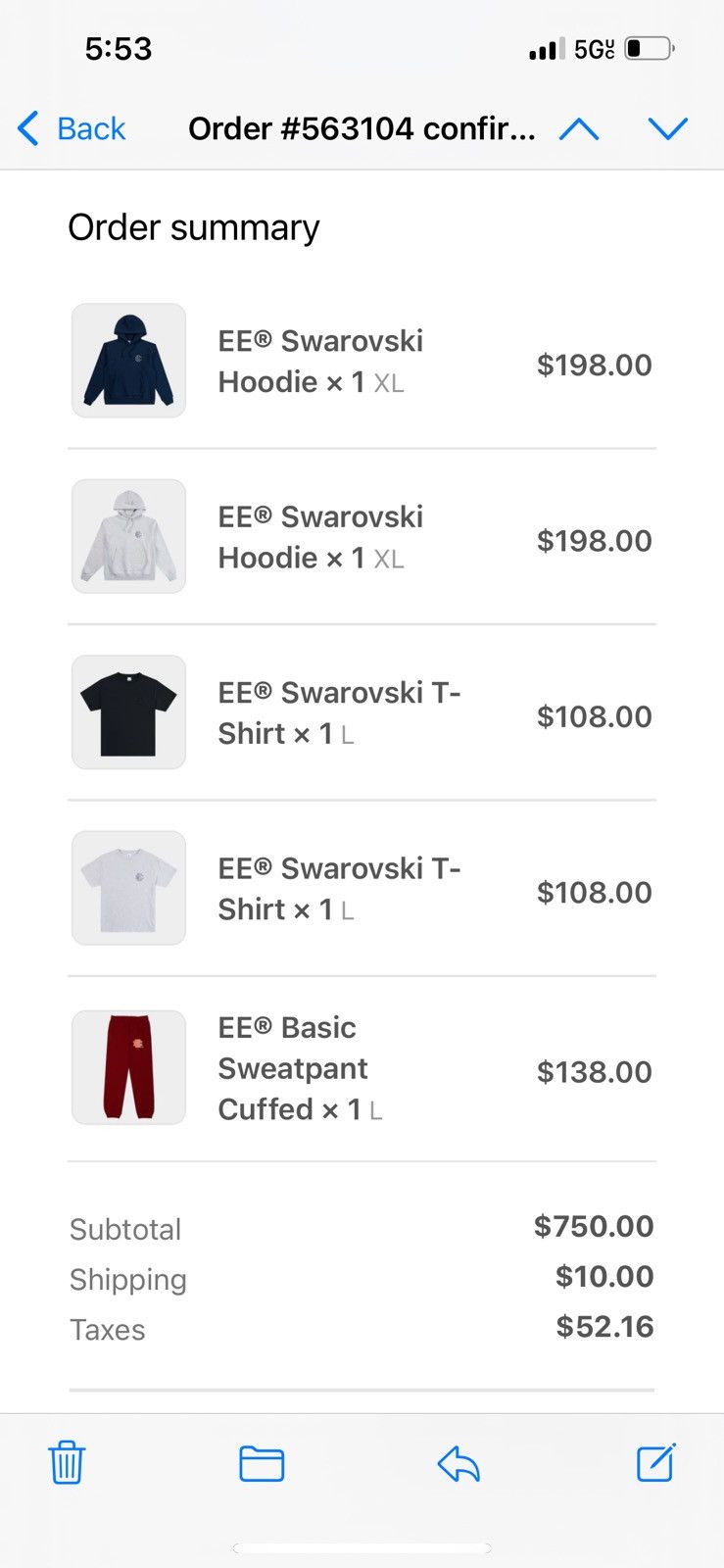 Eric Emanuel Eric Emanuel EE red w orange sweatpants cuffed large Size US 32 / EU 48 - 2 Thumbnail