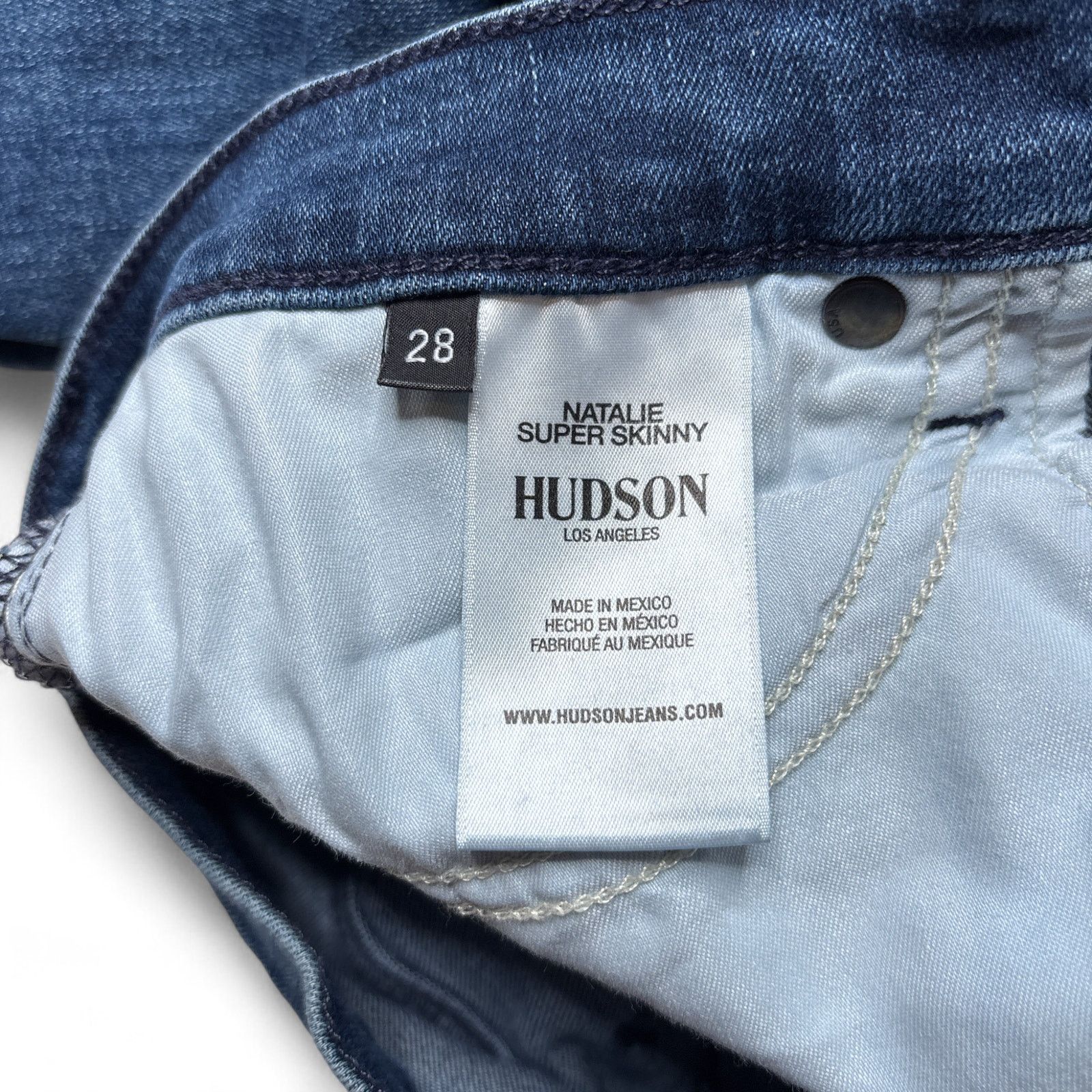 Hudson Hudson Natalie Super Skinny Mid Rise Ankle Raw Hem Jeans 28 Size 28" / US 6 / IT 42 - 10 Thumbnail