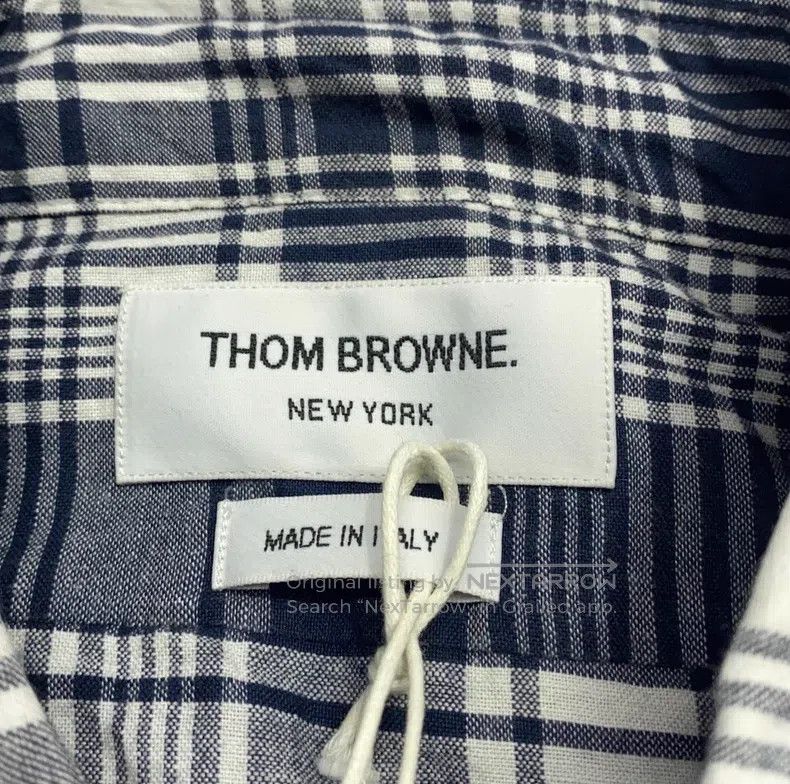 Thom Browne Thom Browne Blue plaid shirt Size US S / EU 44-46 / 1 - 6 Thumbnail