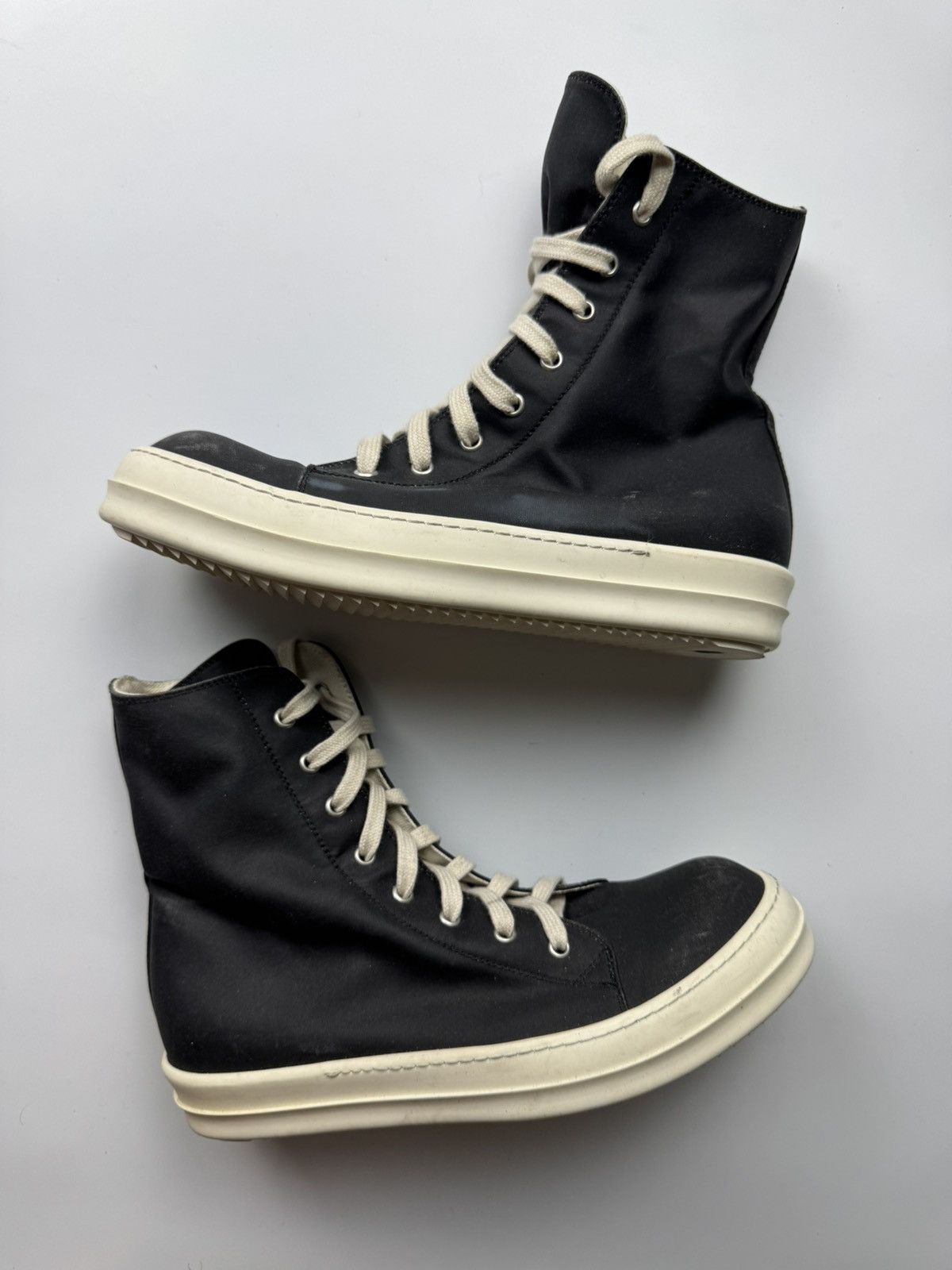 Rick Owens Drkshdw Rick Owens Drkshdw Vegan Ramones Size US 7 / EU 40 - 2 Thumbnail