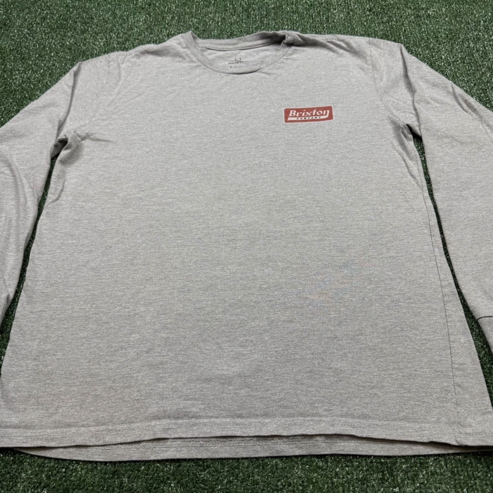 Brixton Brixton Graphic T Shirt Men Gray Long Sleeve Crew Neck California Classic Logo Shirt Adult M Size US M / EU 48-50 / 2 - 4 Thumbnail