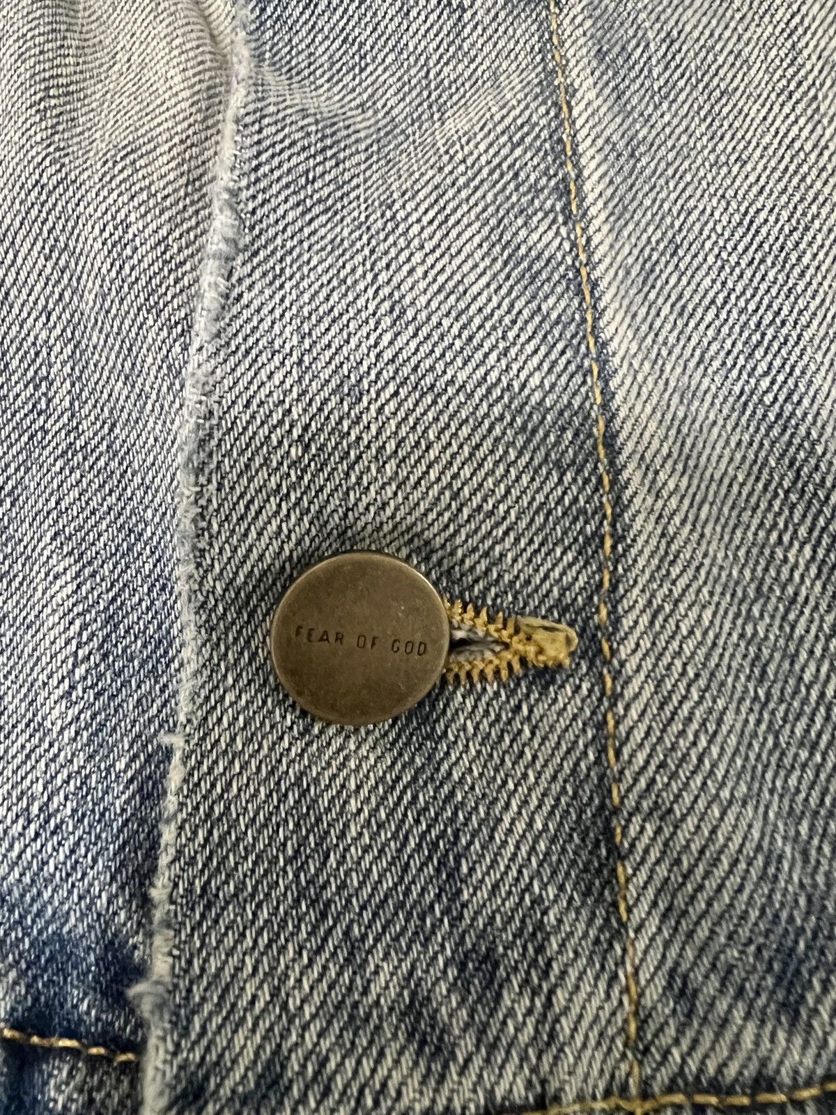 Fear of God Fear of God Denim Jacket Size US XL / EU 56 / 4 - 4 Thumbnail