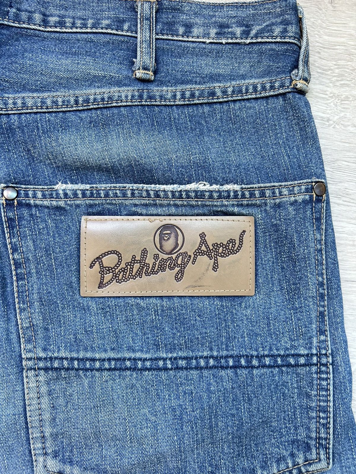 Bape Bape Twin Yellow Sta Denim [Size M] Size US 32 / EU 48 - 5 Thumbnail