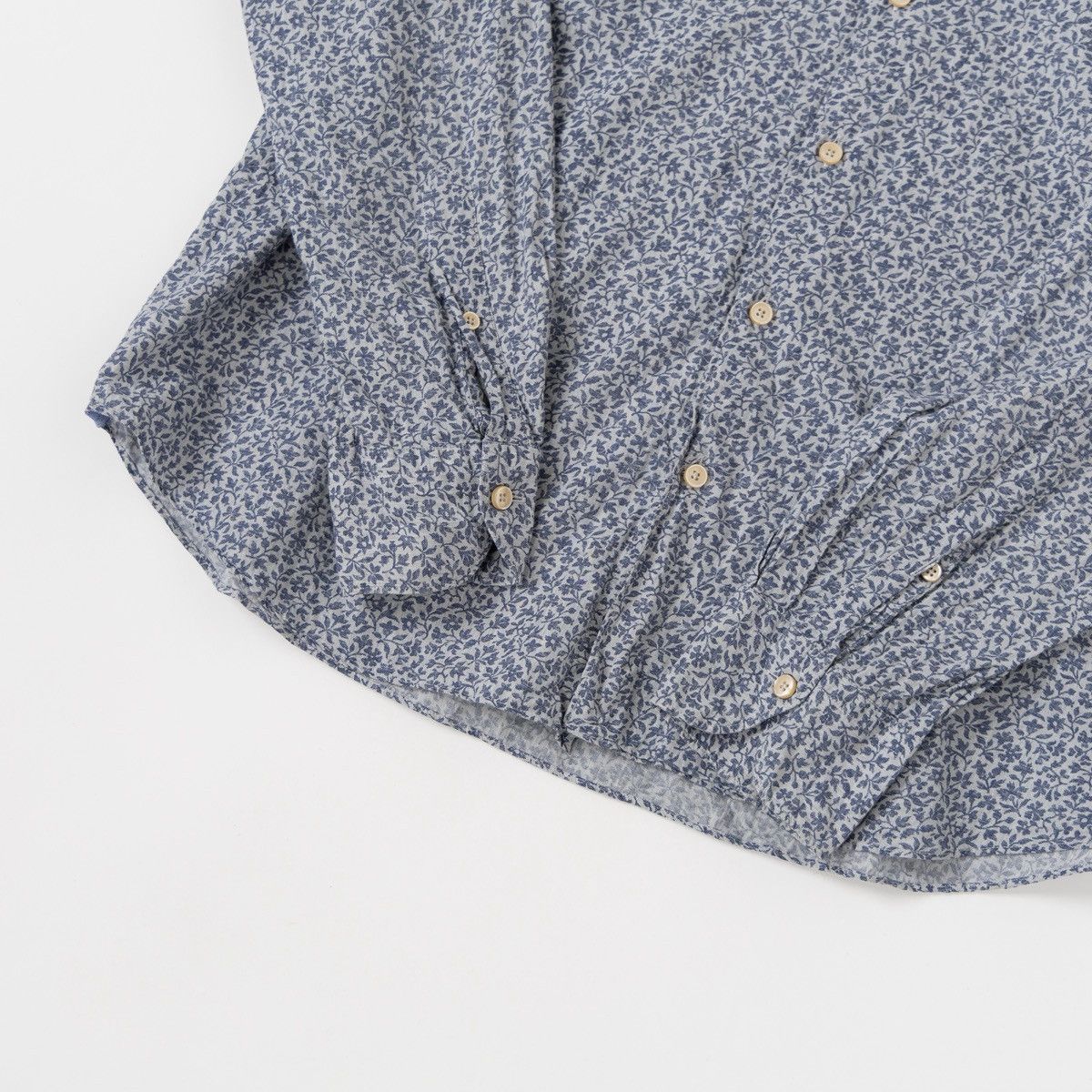 Other Xacus Men Blue Floral Shirt Tailor Fit Button Up Long Sleeve Size US XL / EU 56 / 4 - 4 Thumbnail