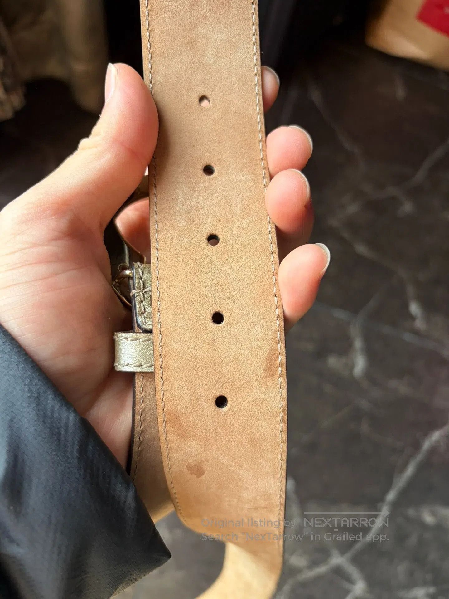 Gucci Gold Double G Buckle Belt.