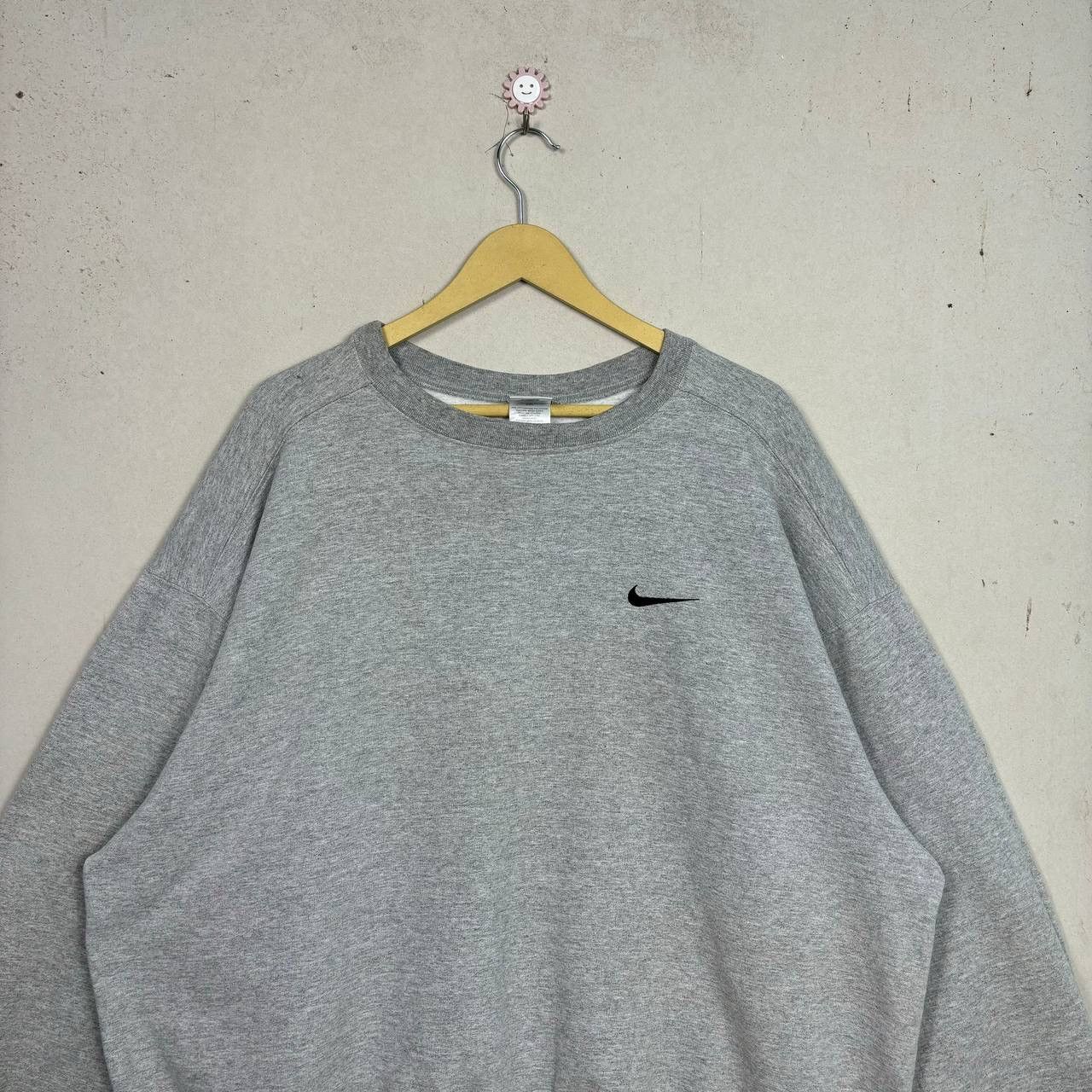 Nike Vintage 90s Nike Grey Sweatshirt Baggy Made in USA L Size US L / EU 52-54 / 3 - 3 Thumbnail