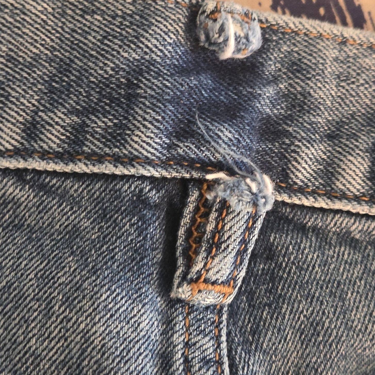 Banana Republic Banana Republic Slim Fit Standard Blue Jeans 33W 32L Size US 33 - 6 Thumbnail