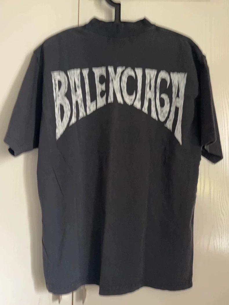 Balenciaga Balenciaga Paris letter architectural printing round neck Size US XXS / EU 40 - 2 Thumbnail