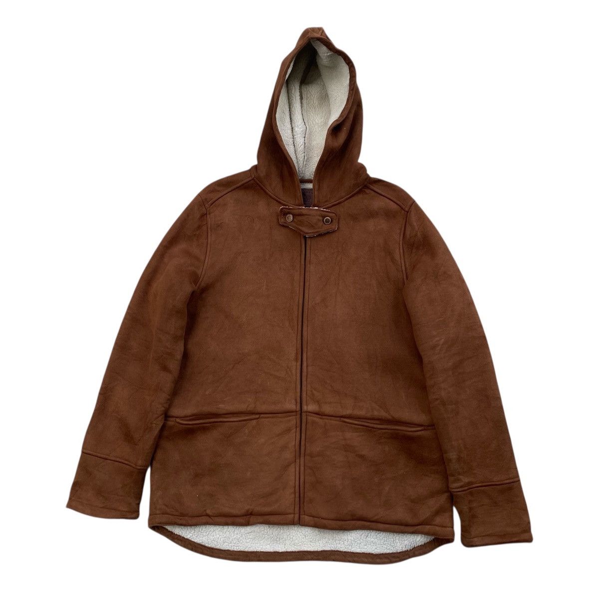 Polo Ralph Lauren Lauren Ralph Lauren brown faux suede sherpa-lined hooded Size US S / EU 44-46 / 1 - 2 Thumbnail
