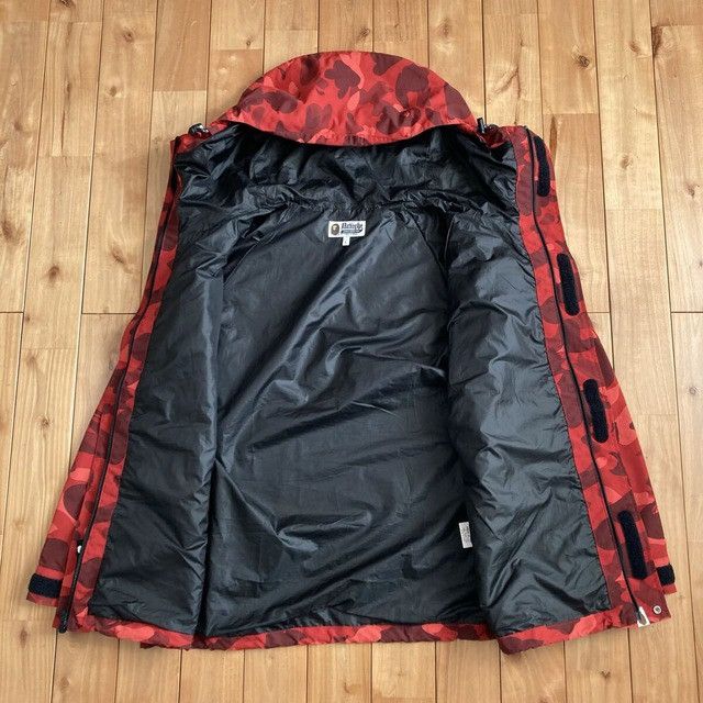 Bape BAPE Red camo hoodie snowboard jacket a bathing ape Size US L / EU 52-54 / 3 - 6 Thumbnail