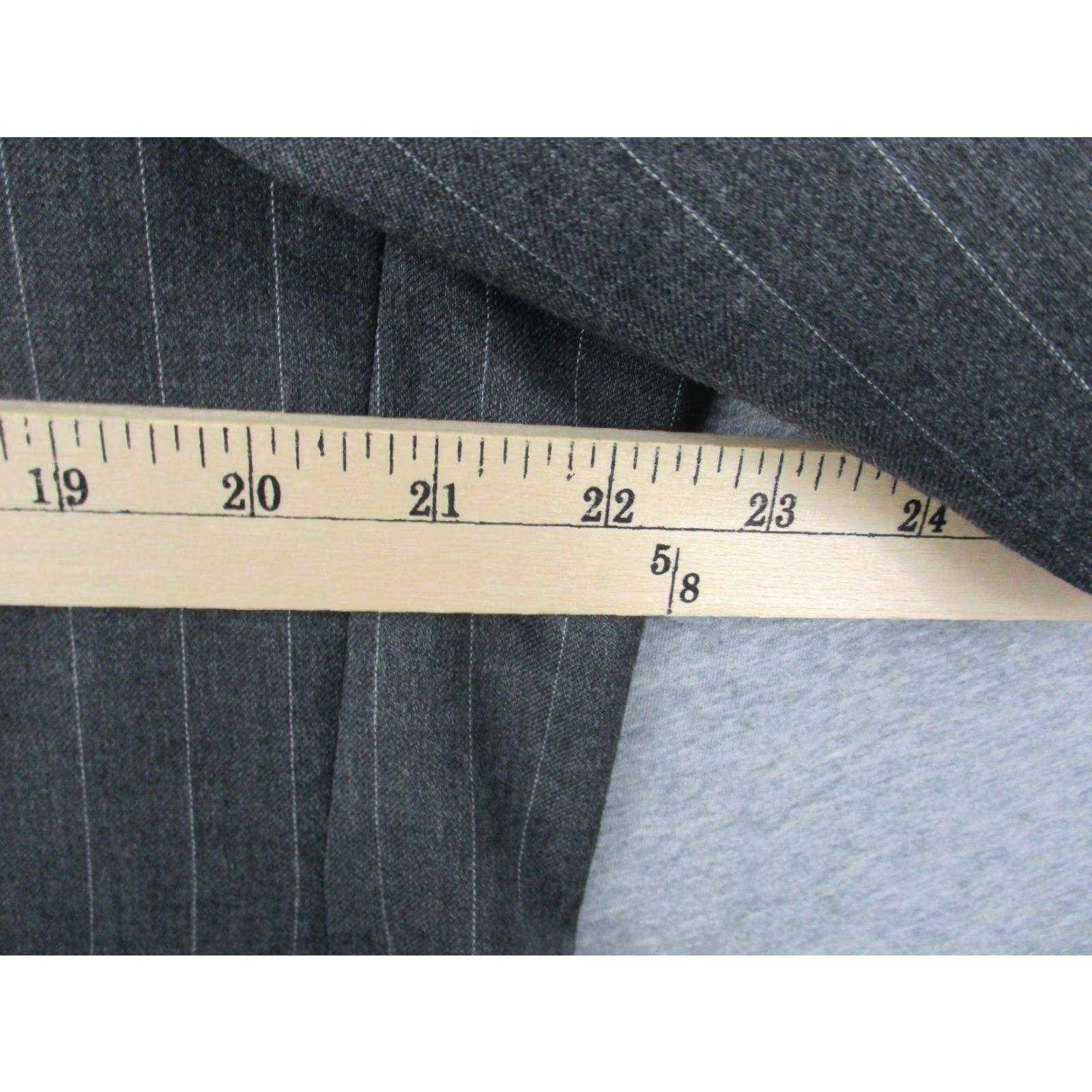 Ralph Lauren Lauren Ralph Lauren Blazer Men 44R Pure Wool Gray Pinstripe Sport Coat Jacket Size 44R - 6 Thumbnail