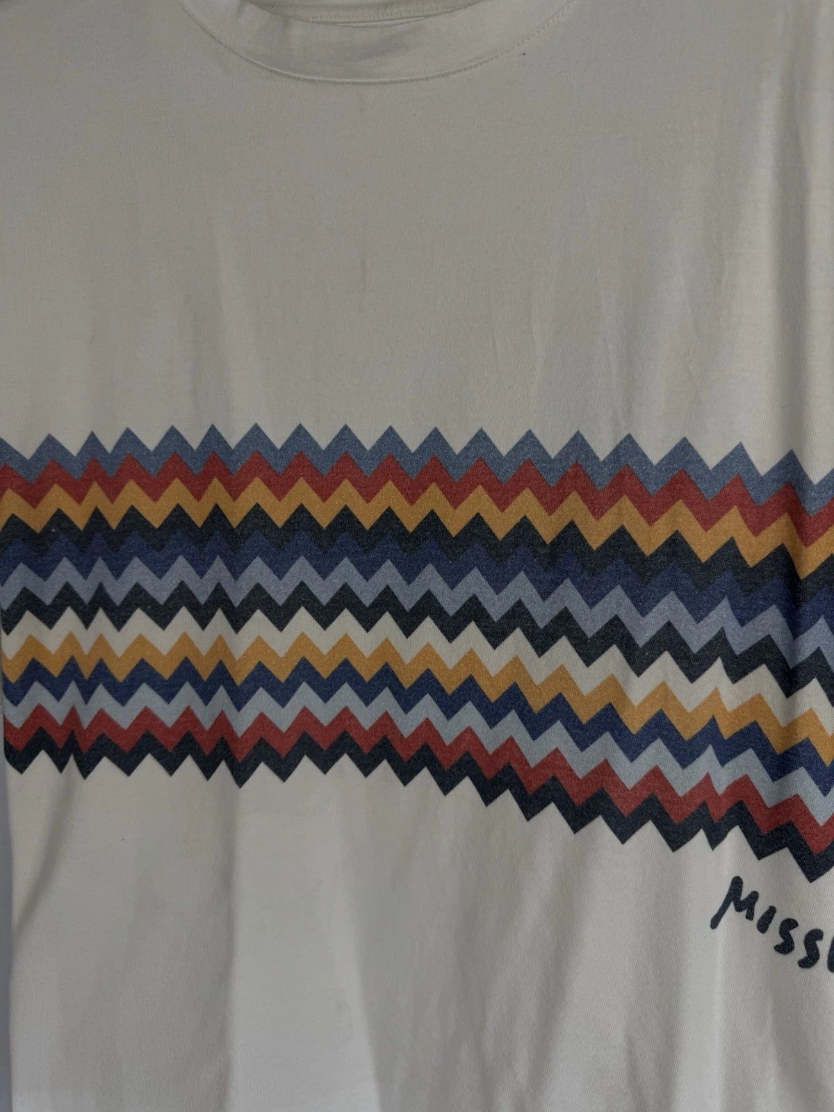 Missoni Men’s Missoni Graphic Tee – Iconic Zigzag Design – Casual Size US L / EU 52-54 / 3 - 3 Thumbnail