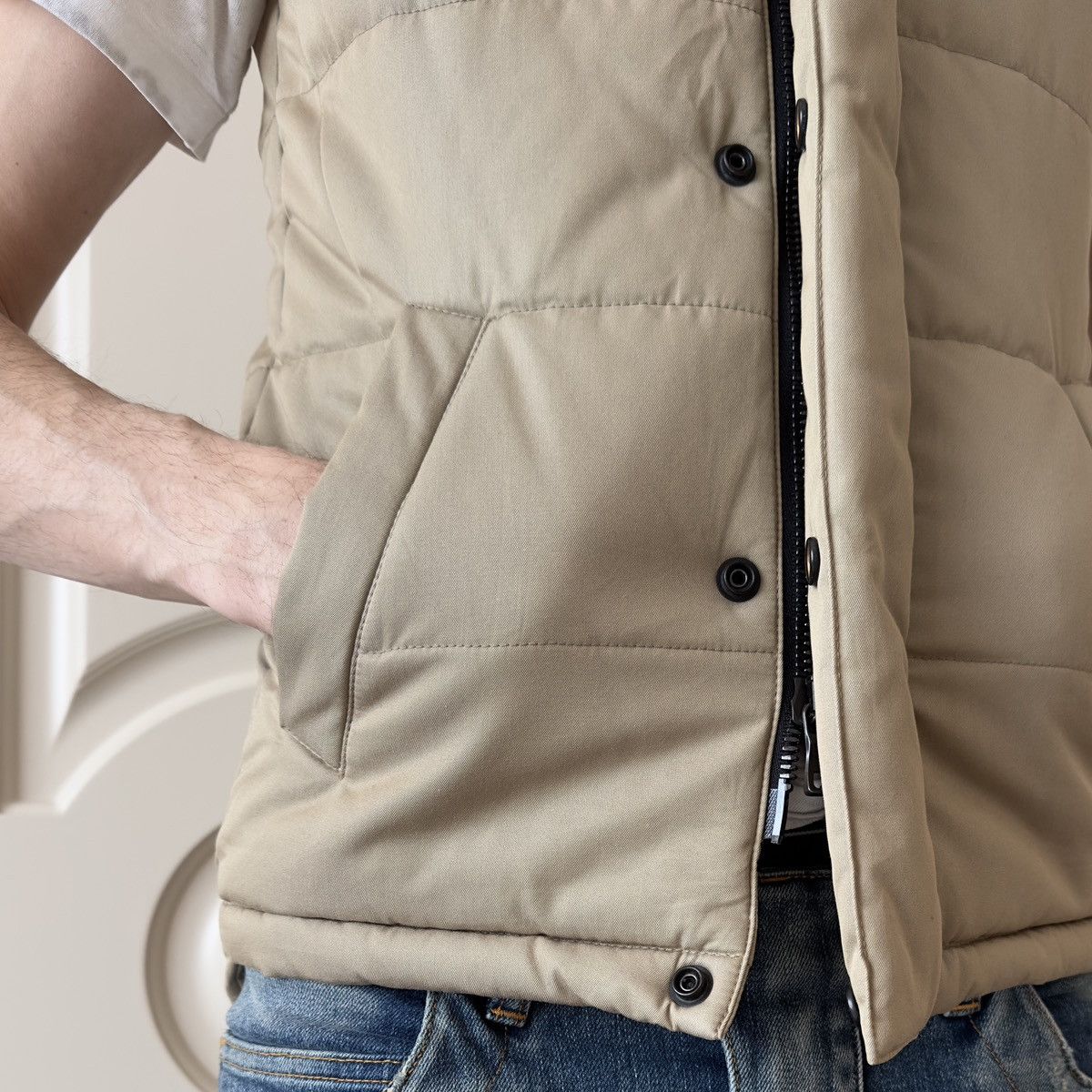 Balmain Balmain S/S 2012 Decarnin Padded Khaki Vest Size US S / EU 44-46 / 1 - 8 Thumbnail