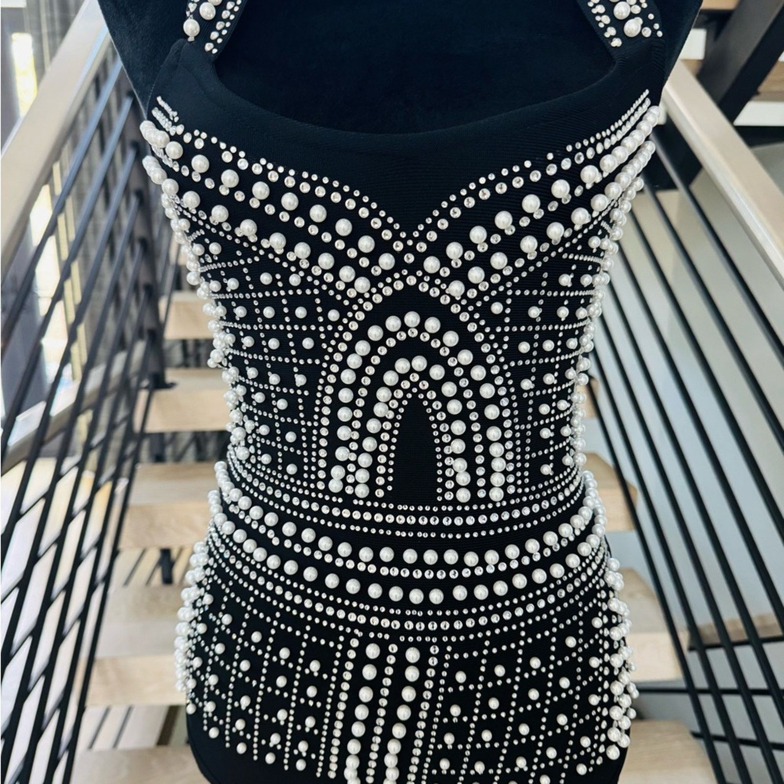 Other New Black and Pearl Halter bodysuit size XS Size XS / US 0-2 / IT 36-38 - 3 Thumbnail