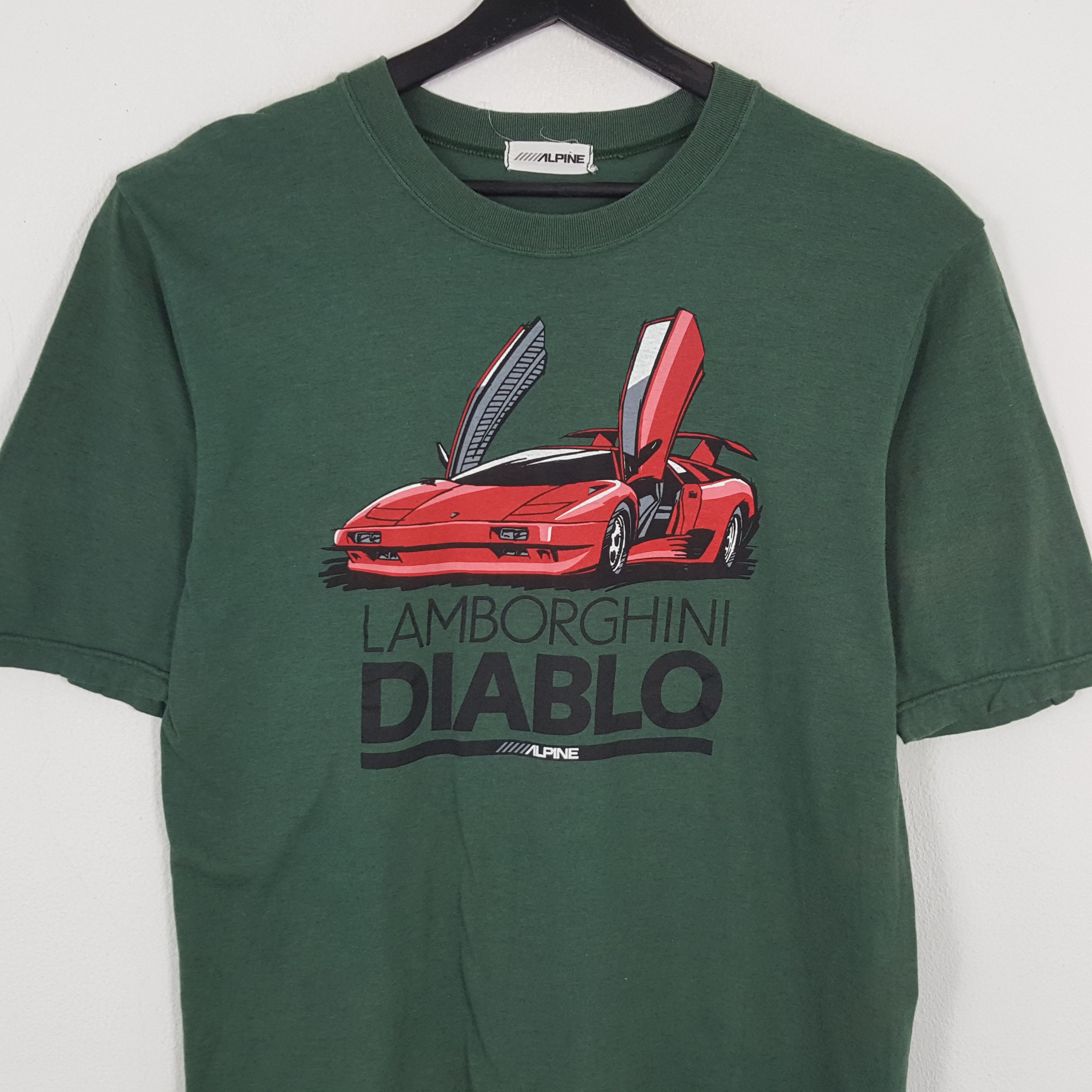 Lamborghini × Vintage LAMBORGHINI DIABLO ALPINE Luxury Car Tshirt Size US M / EU 48-50 / 2 - 2 Thumbnail