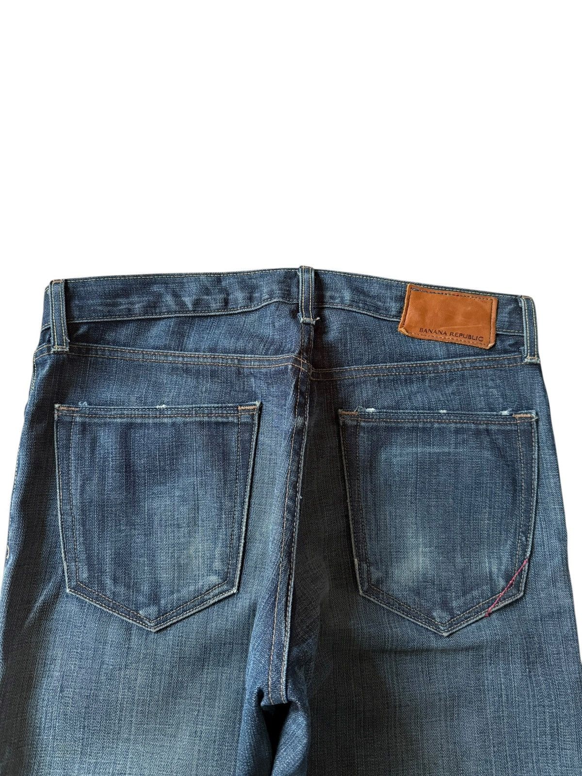 Banana Republic Vintage Banana Republic Faded Wash Distress Flare Jeans Size US 33 - 4 Thumbnail