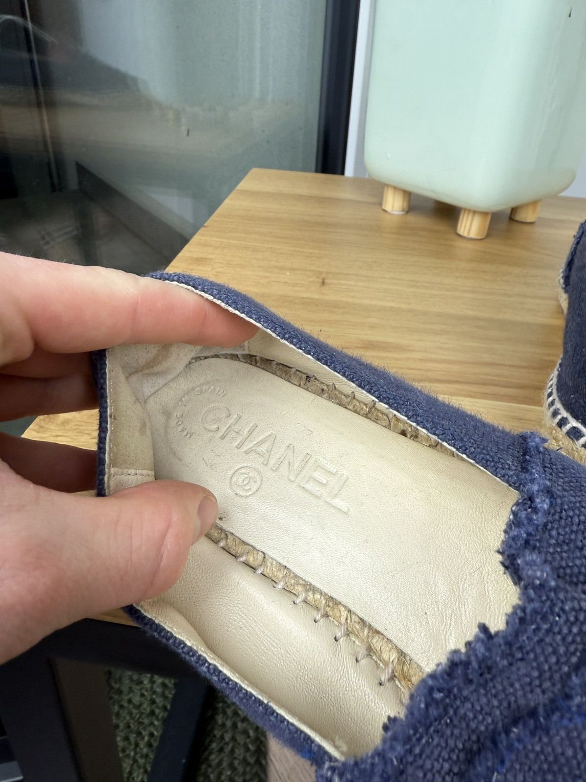 Chanel CHANEL ESPADRILLE SLIP ON SHOES Size US 7 / IT 37 - 12 Thumbnail