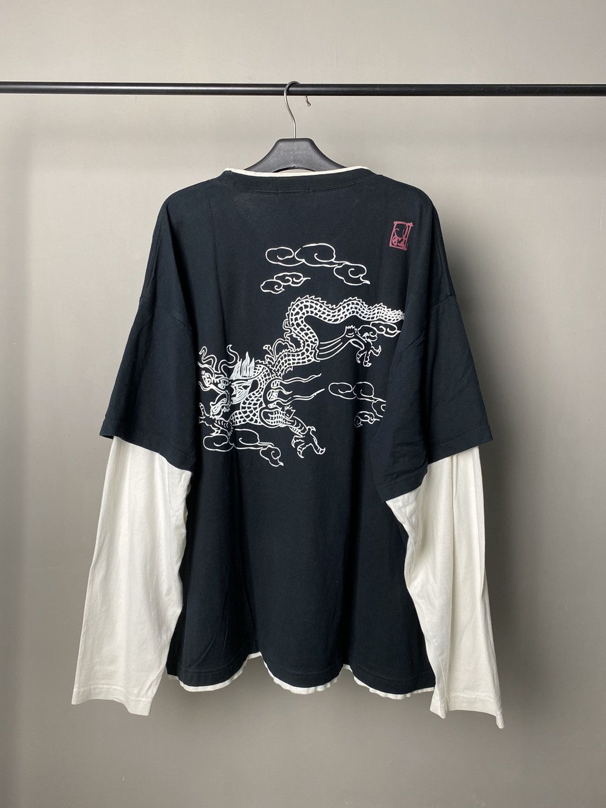 Beauty Beast × Hysteric Glamour × If Six Was Nine Mind Games Dragon Double Layer Longsleeve Size US XXL / EU 58 / 5 - 2 Thumbnail