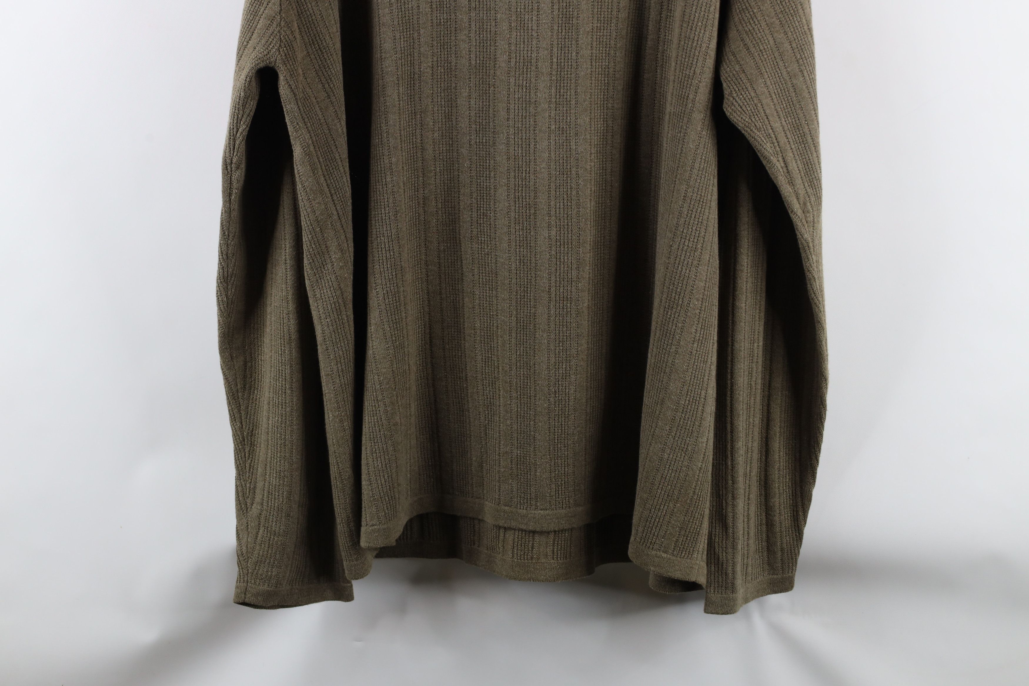 Vintage Vintage 90s Streetwear Ribbed Knit Long Sleeve Rugby Polo Size US L / EU 52-54 / 3 - 9 Thumbnail