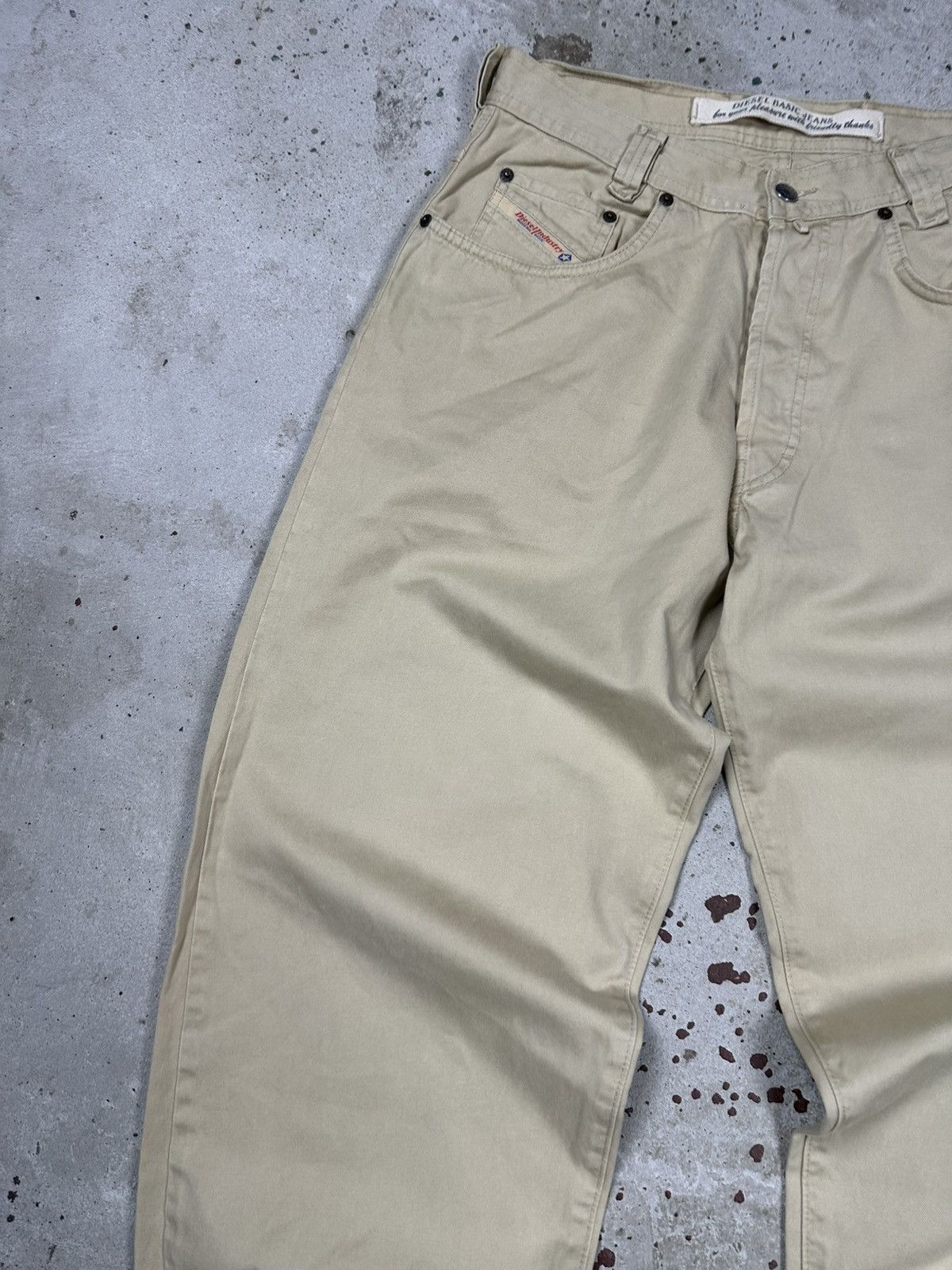 Diesel Vintage 90s Diesel Paddle Beige Baggy Denim Jeans Size US 32 / EU 48 - 5 Thumbnail