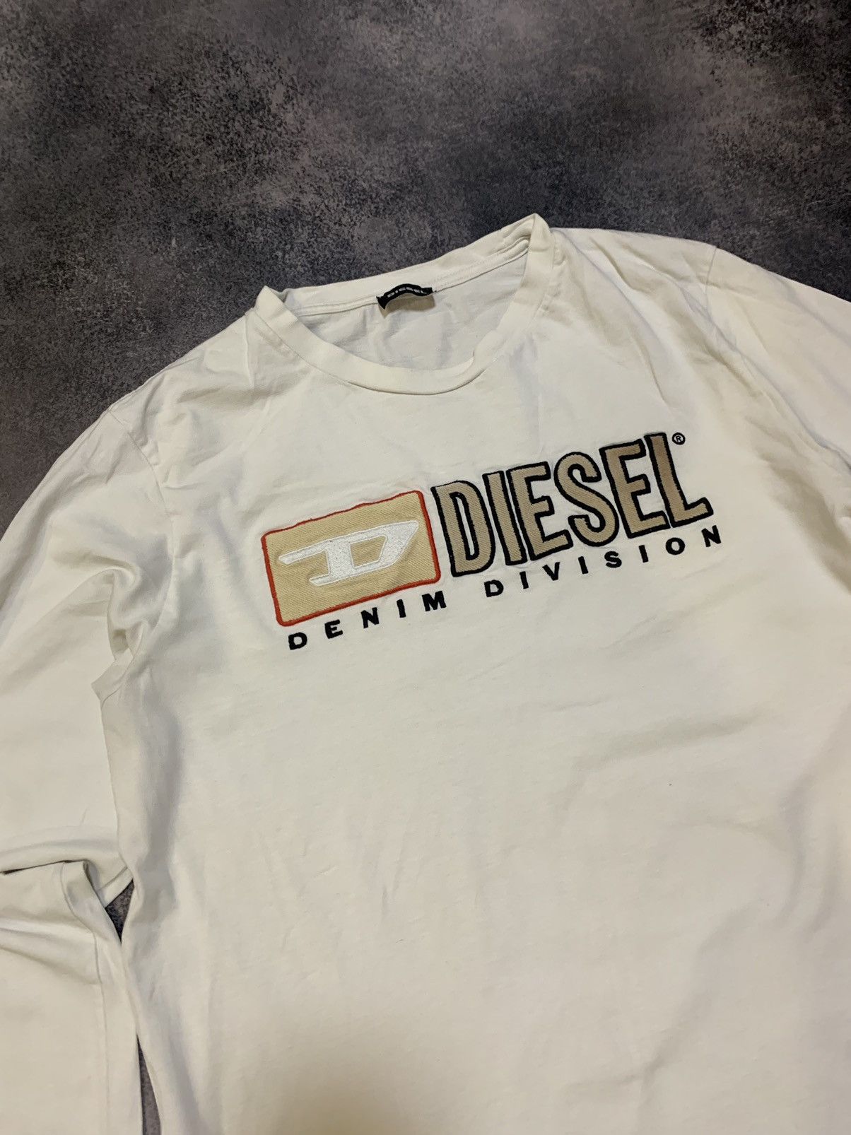 Diesel × Vintage Vintage Diesel Big Logo Y2K Long Sleeve Size US XL / EU 56 / 4 - 2 Thumbnail