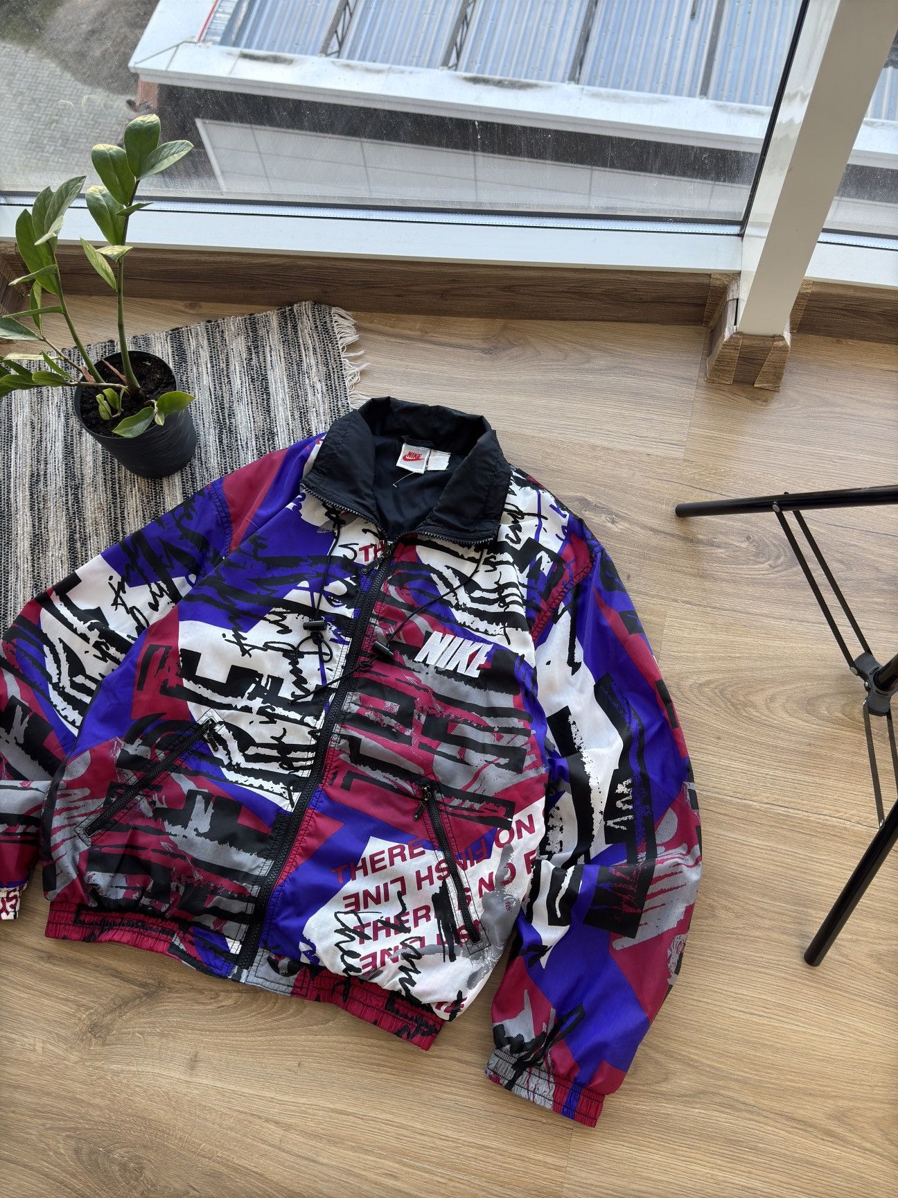 Nike × Vintage Vintage Nike Rare 90s Multi logo Y2K Nylon track jacket Size US S / EU 44-46 / 1 - 3 Thumbnail