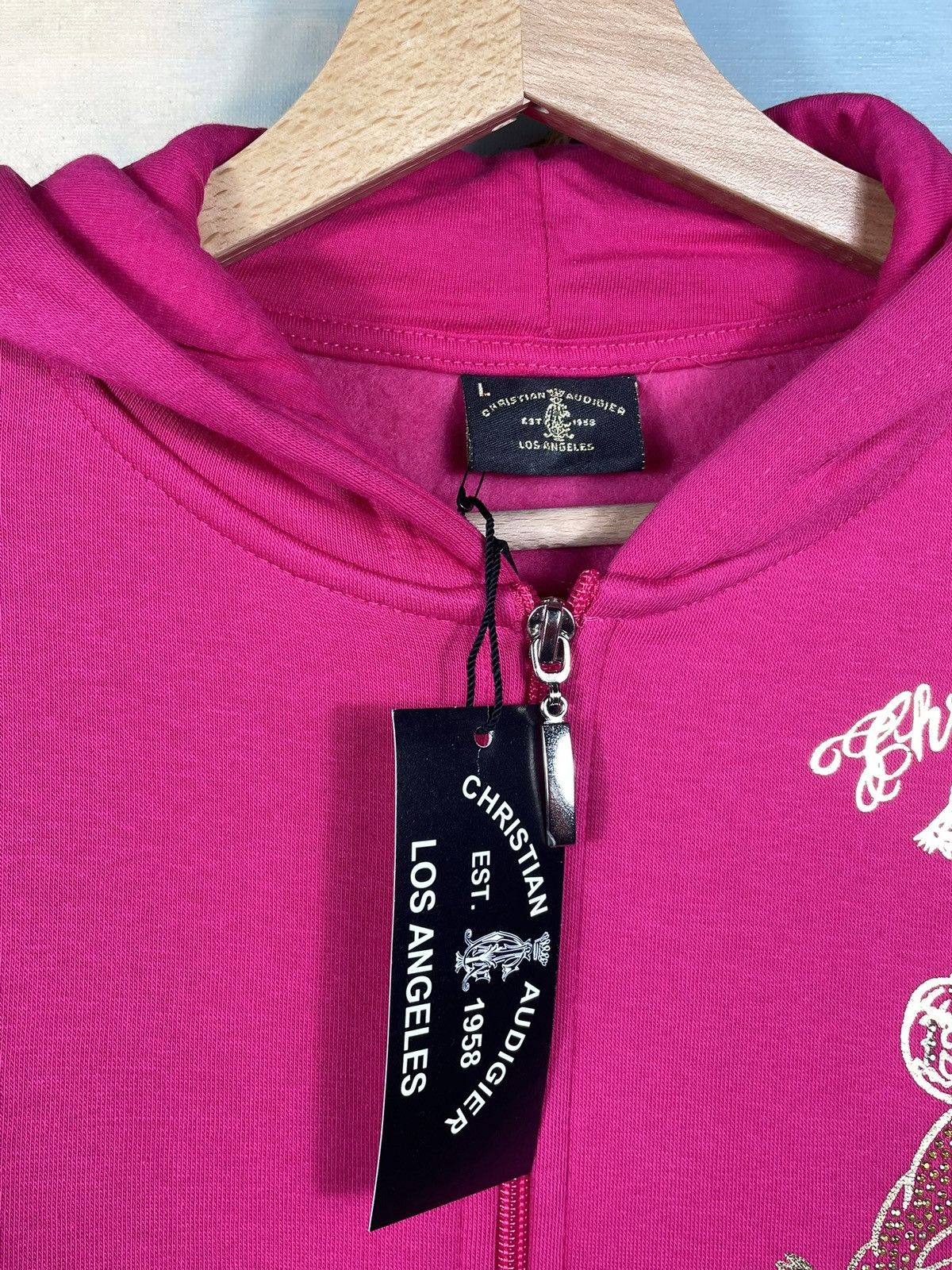 Christian Audigier × Ed Hardy × Vintage Ed Hardy Retro 00s Hoodie Sweatshirt Affliction Grunge Size US M / EU 48-50 / 2 - 6 Thumbnail