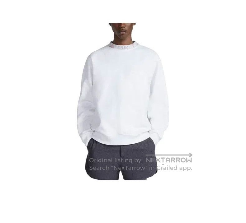Dior Dior SS23 neckline letter print long-sleeved pullover swea Size US L / EU 52-54 / 3 - 2 Thumbnail