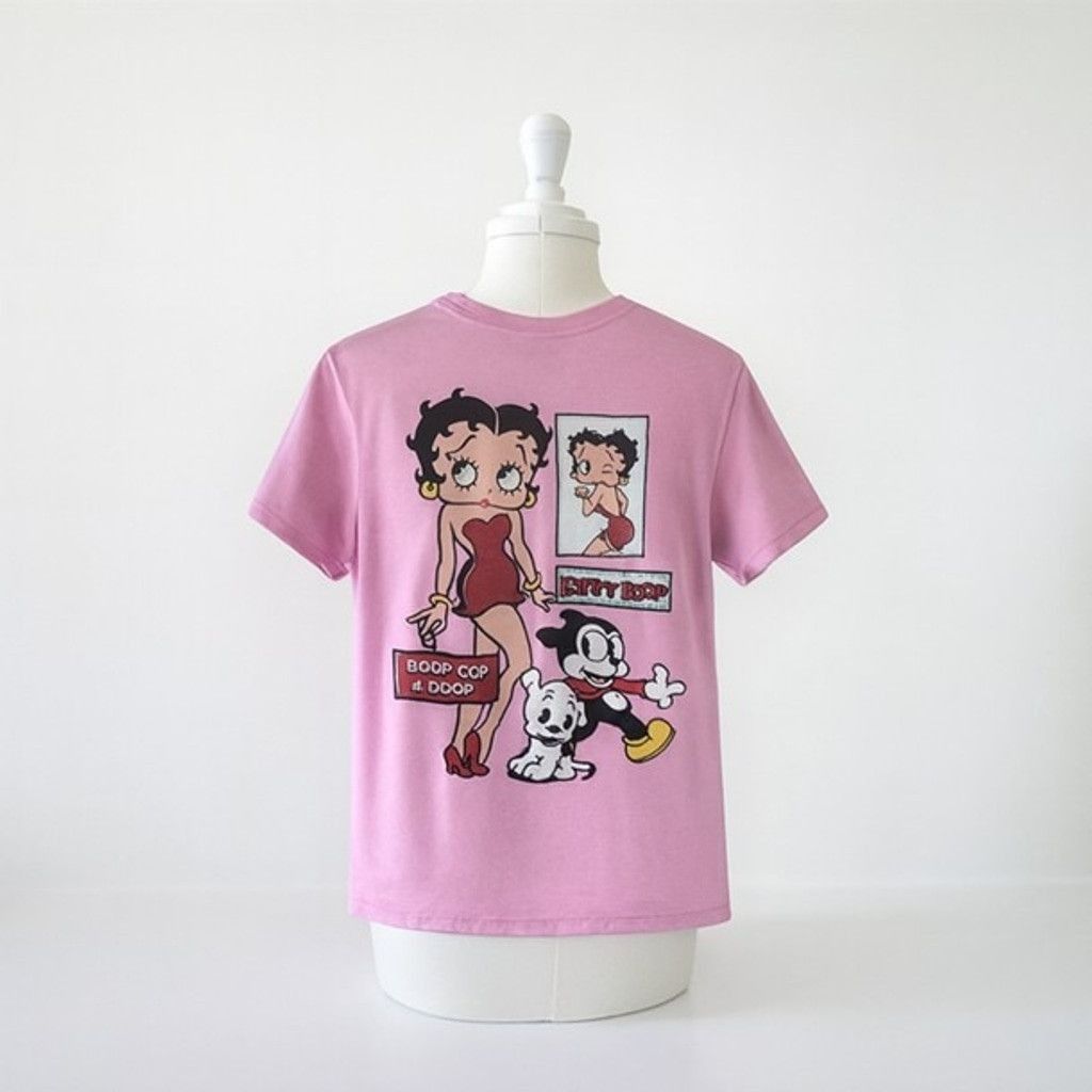 Other Betty Boop T-shirt Size Small Pink Size S / US 4 / IT 40 - 2 Thumbnail