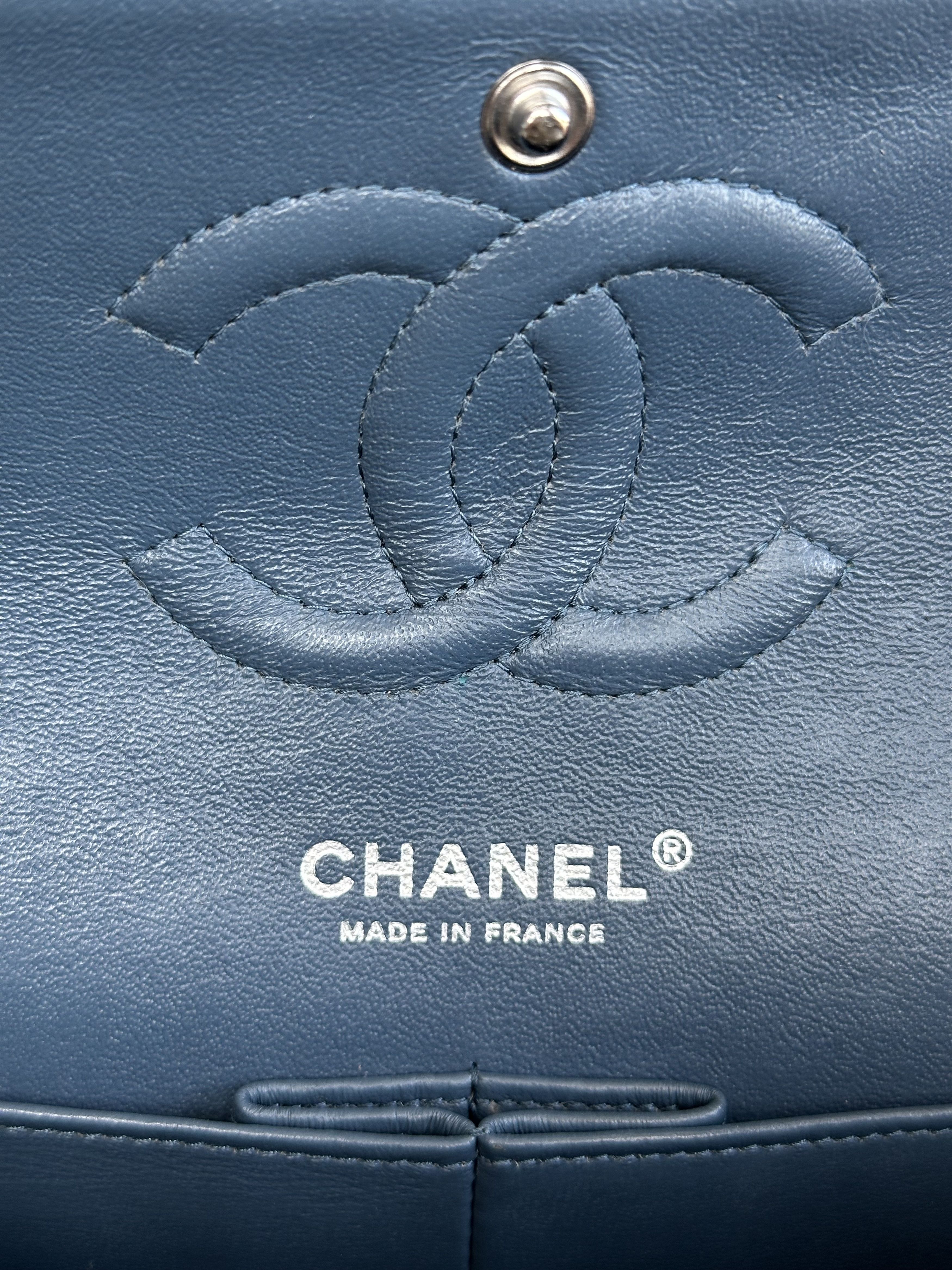 Chanel Chanel Blue Lambskin Quilted Medium Flap Bag Size ONE SIZE - 6 Thumbnail