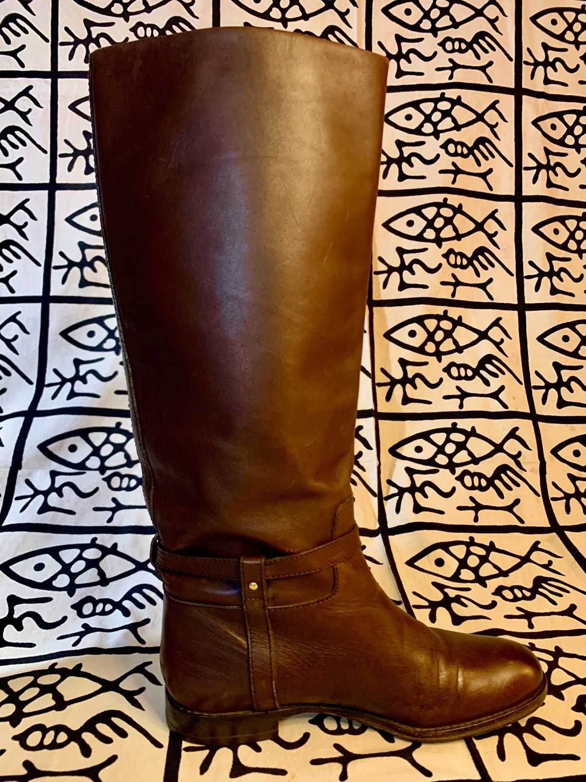 Coach COACH Monday Women's Brown Leather Riding Boots, A7144 Size US 7.5 / IT 37.5 - 8 Thumbnail