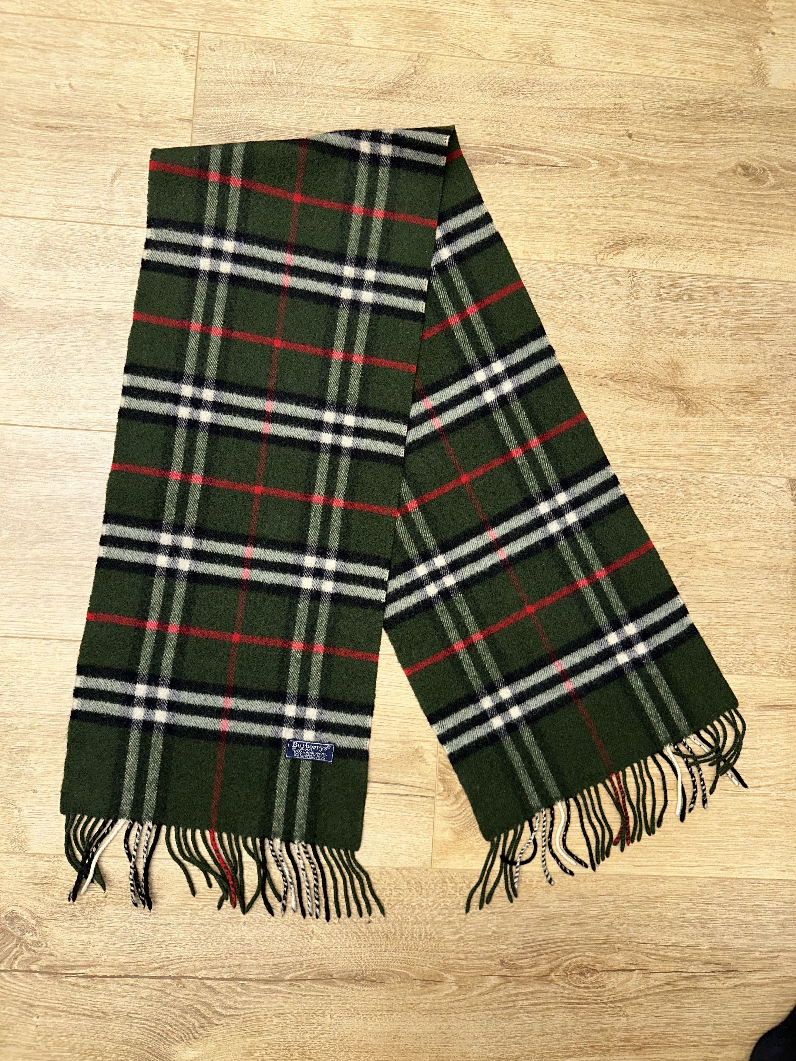 Burberry Burberrys Lambswool Nova Check Scarf England 140x27cm Size ONE SIZE - 7 Thumbnail