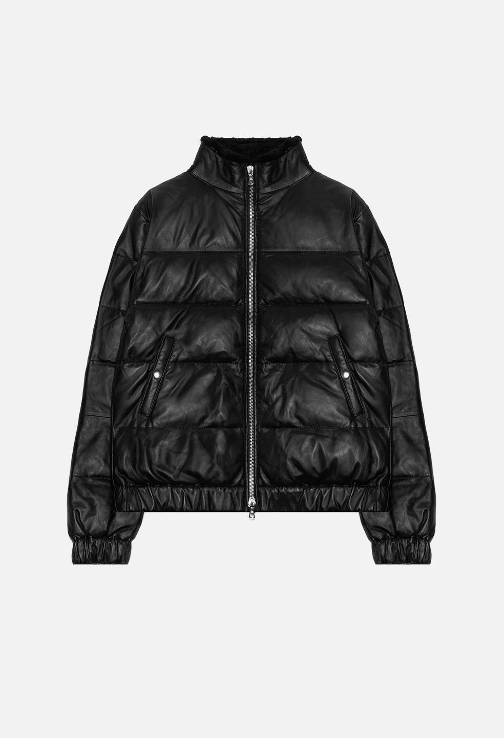 John Elliott John Elliott Leather Down Bomber Jacket / Black / 3 / Large Size US L / EU 52-54 / 3 - 9 Thumbnail