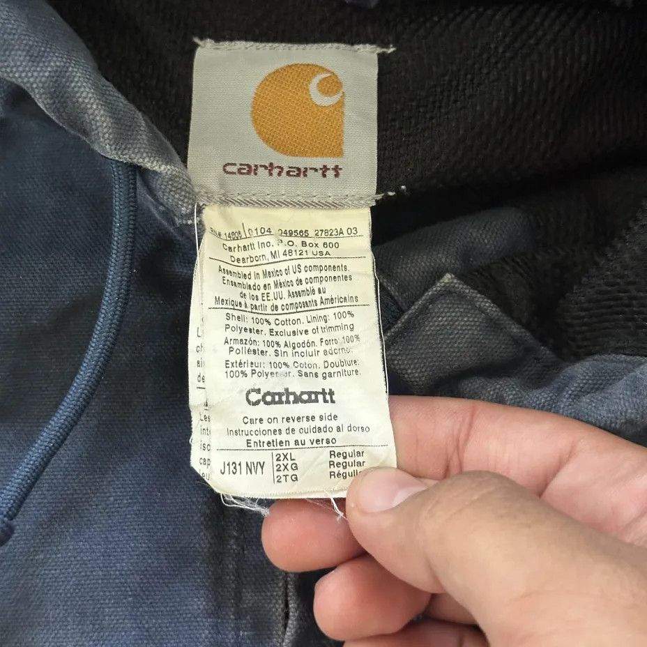 Carhartt Vintage Carhartt J131 NVY Navy Blue Hooded Jacket Size XXL Size US XXL / EU 58 / 5 - 4 Thumbnail
