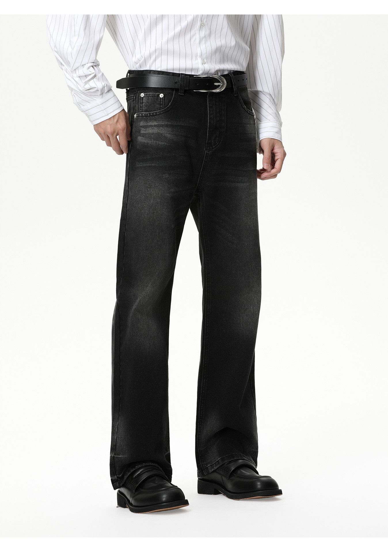 Japanese Brand Men's high street Vibe slim-fit washed flared jeans Size US 32 / EU 48 - 3 Thumbnail