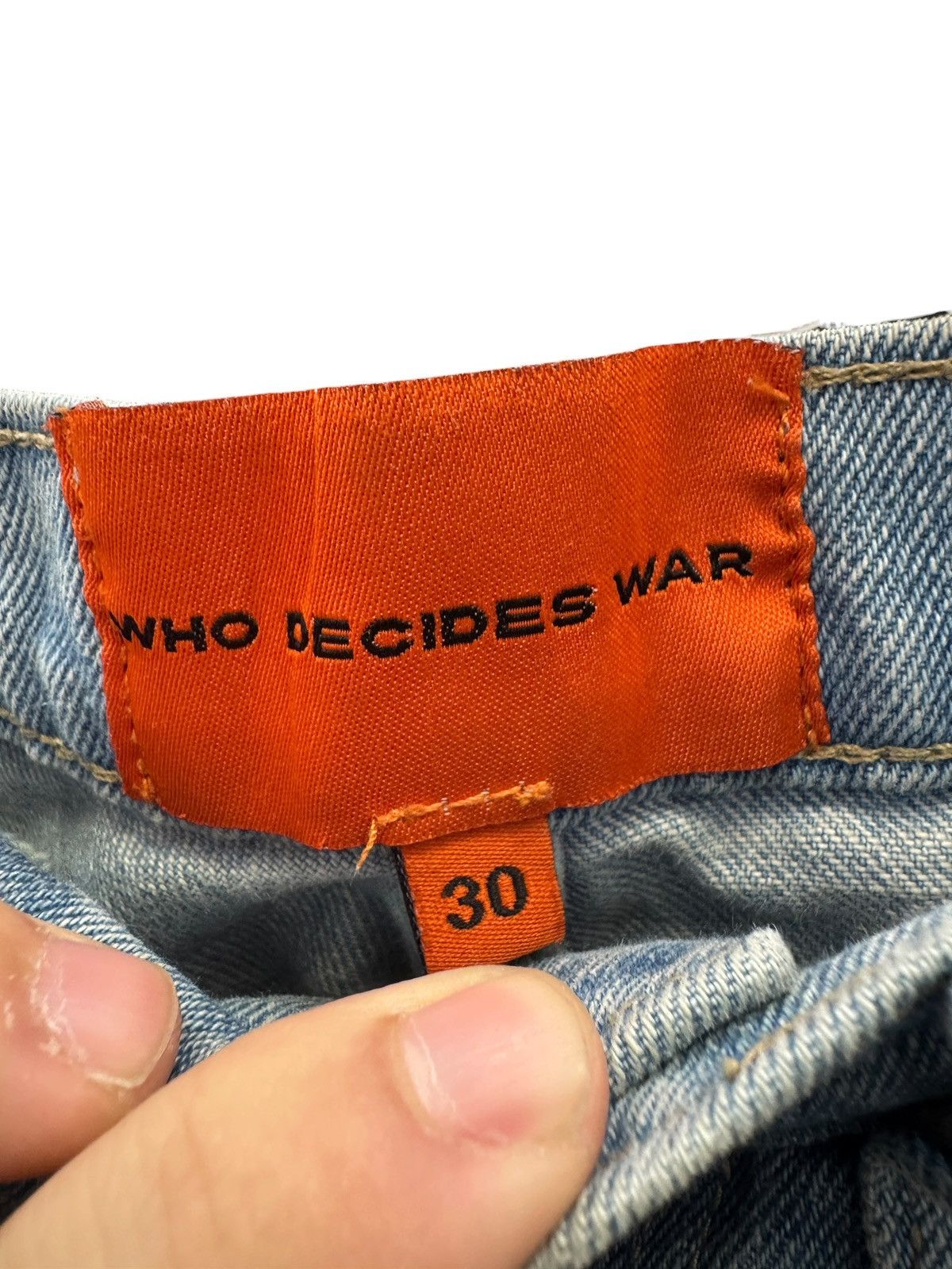 Who Decides War Who Decides War Embroidered Blue Jeans Size US 30 / EU 46 - 6 Thumbnail