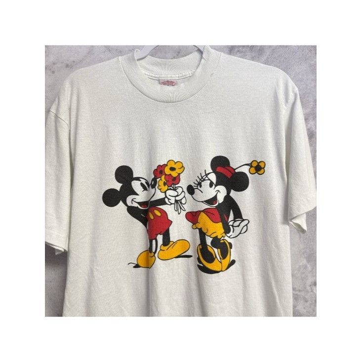 Vintage Vintage 90s Mickey Mouse T Shirt All Points Sportswear Large Size US L / EU 52-54 / 3 - 1 Thumbnail