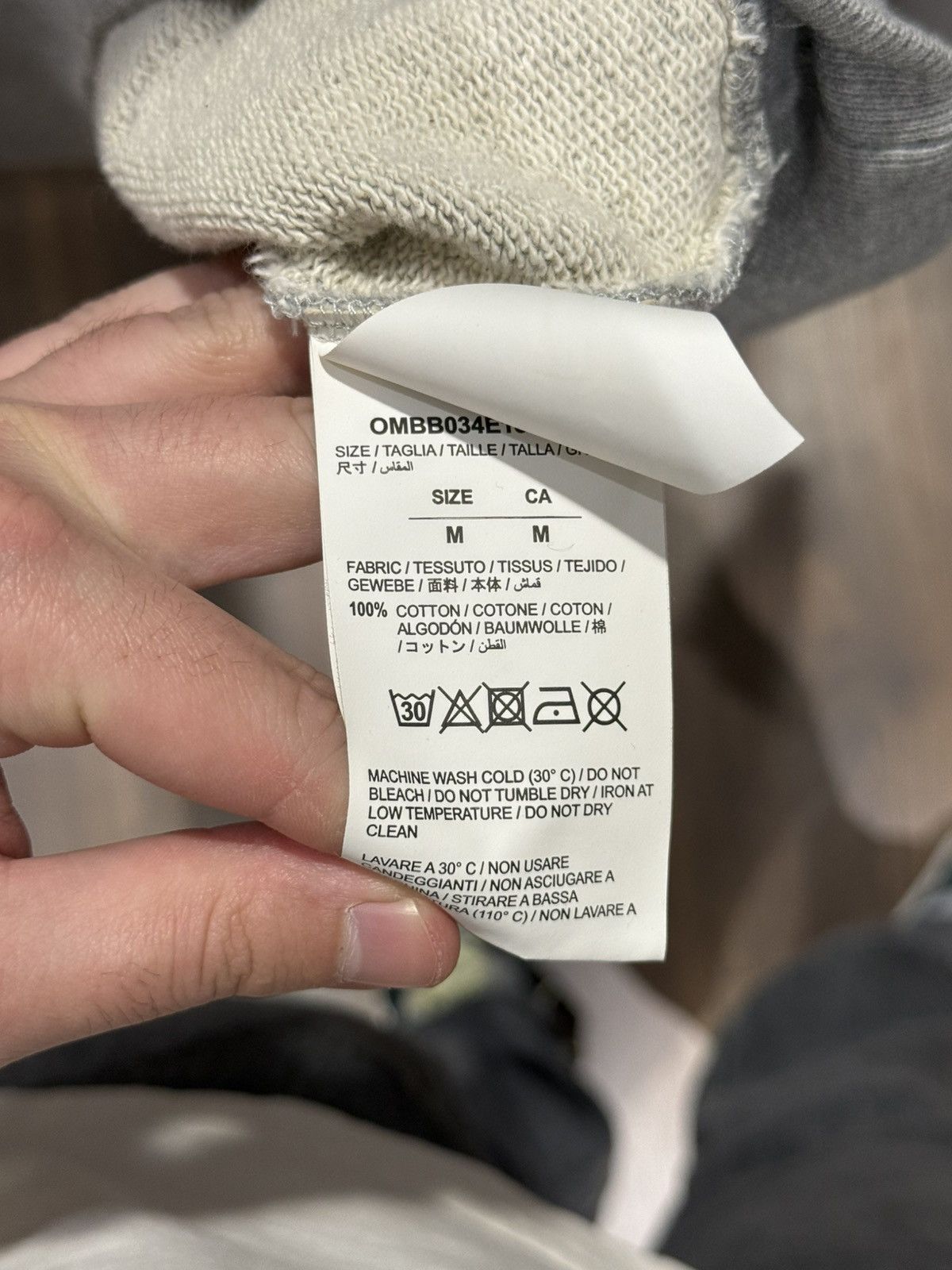 Off-White Off-White c/o Virgil Abloh FW18 ArrowsHoodie Grey/Yellow M Size US M / EU 48-50 / 2 - 4 Thumbnail