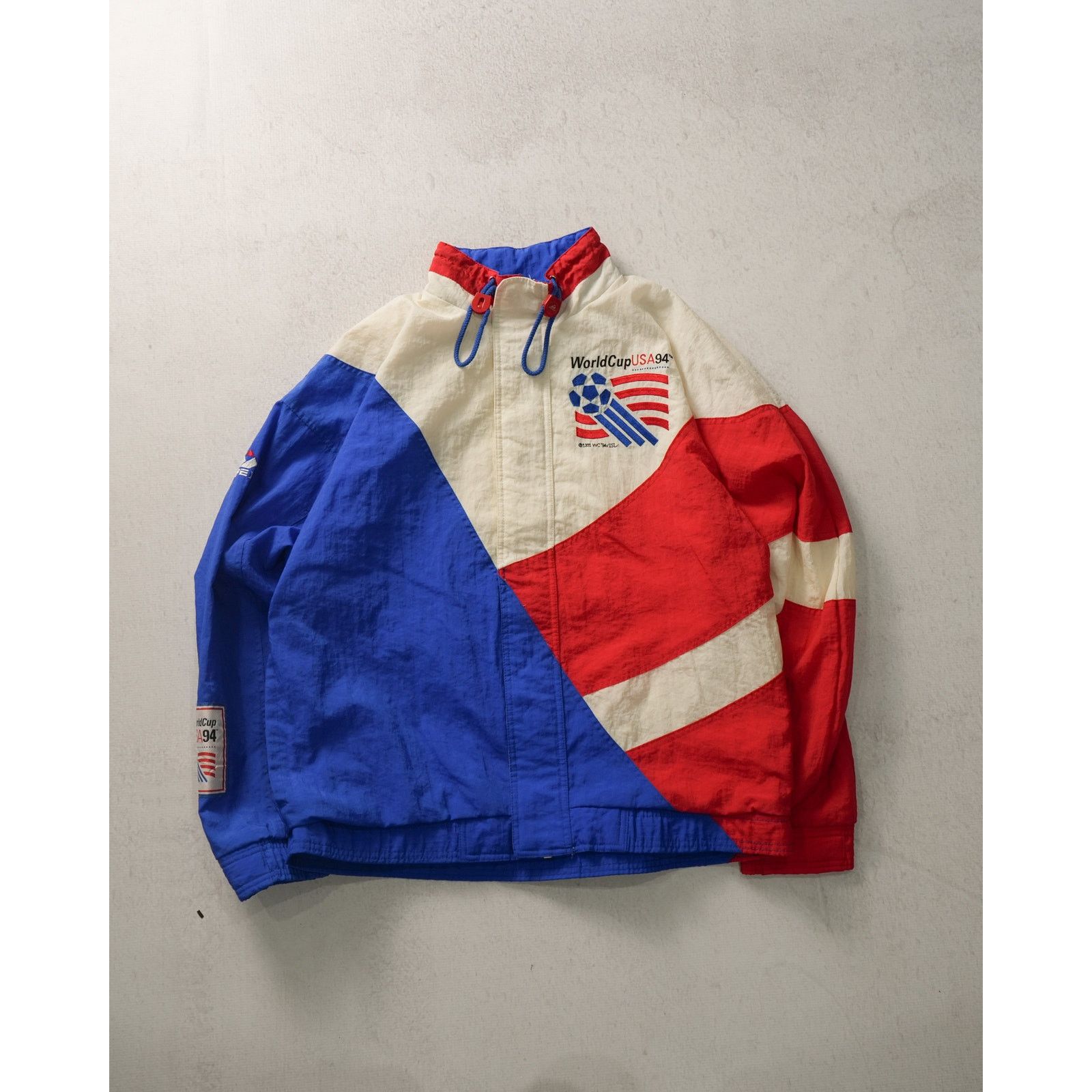 The Unbranded Brand Vintage 90s World Cup White Windbreaker - Men's Medium Size US M / EU 48-50 / 2 - 1 Thumbnail